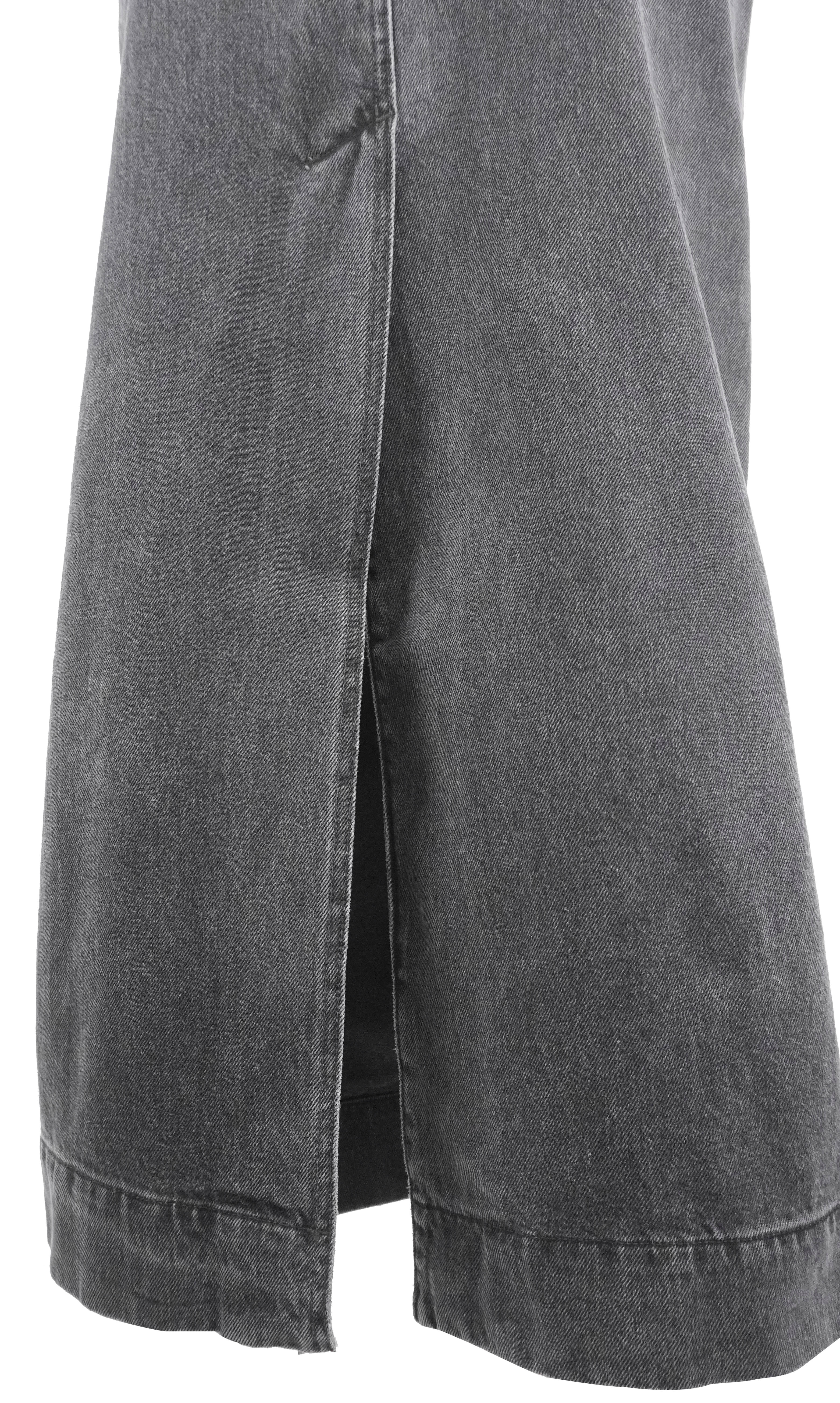A.L.C. Hunter Denim Maxi Skirt in Washed Black - Image 6