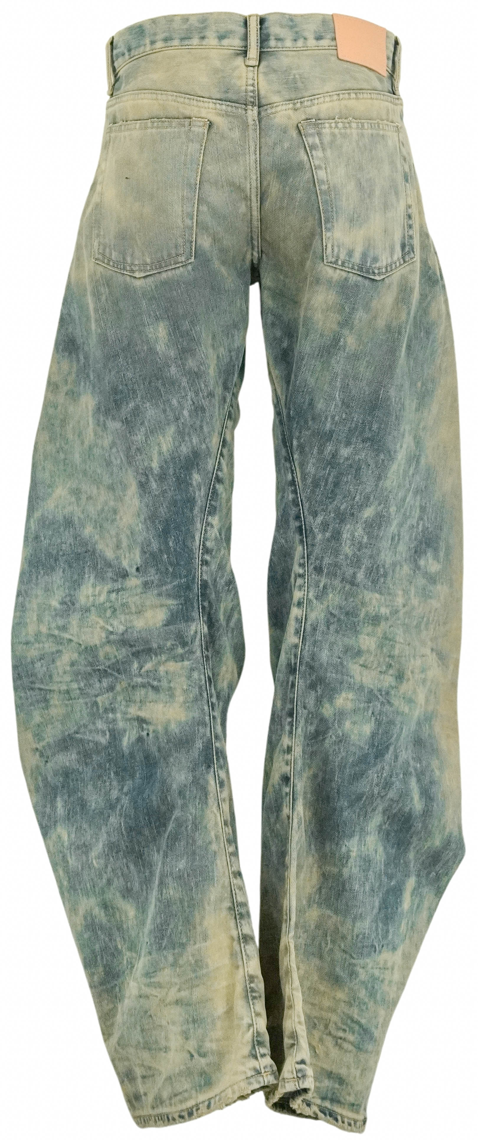 Acne Studios Loose Fit Denim with Bleach Marks in Indigo Blue - Image 2