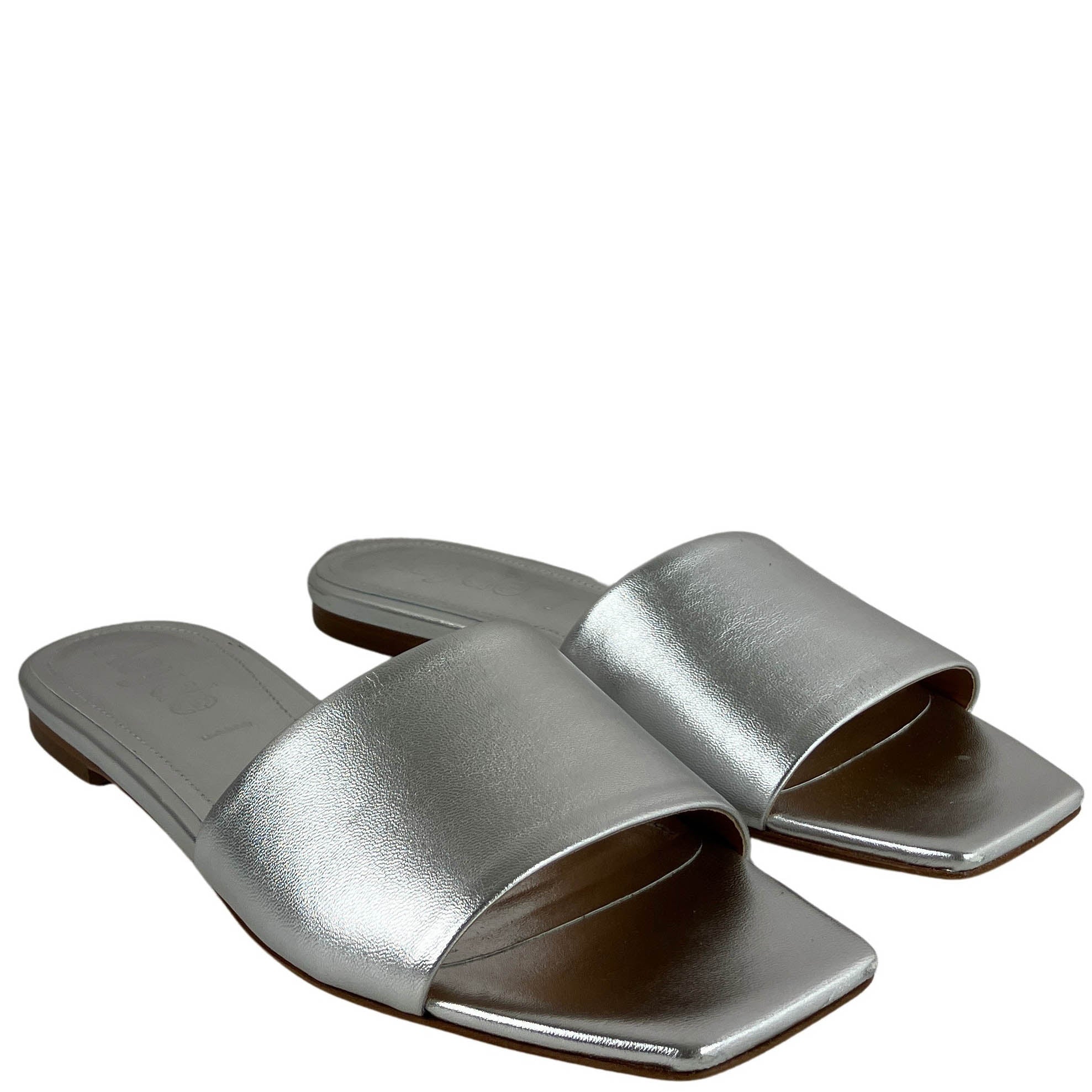 Aeyde Anna Sandals in Silver - Image 3