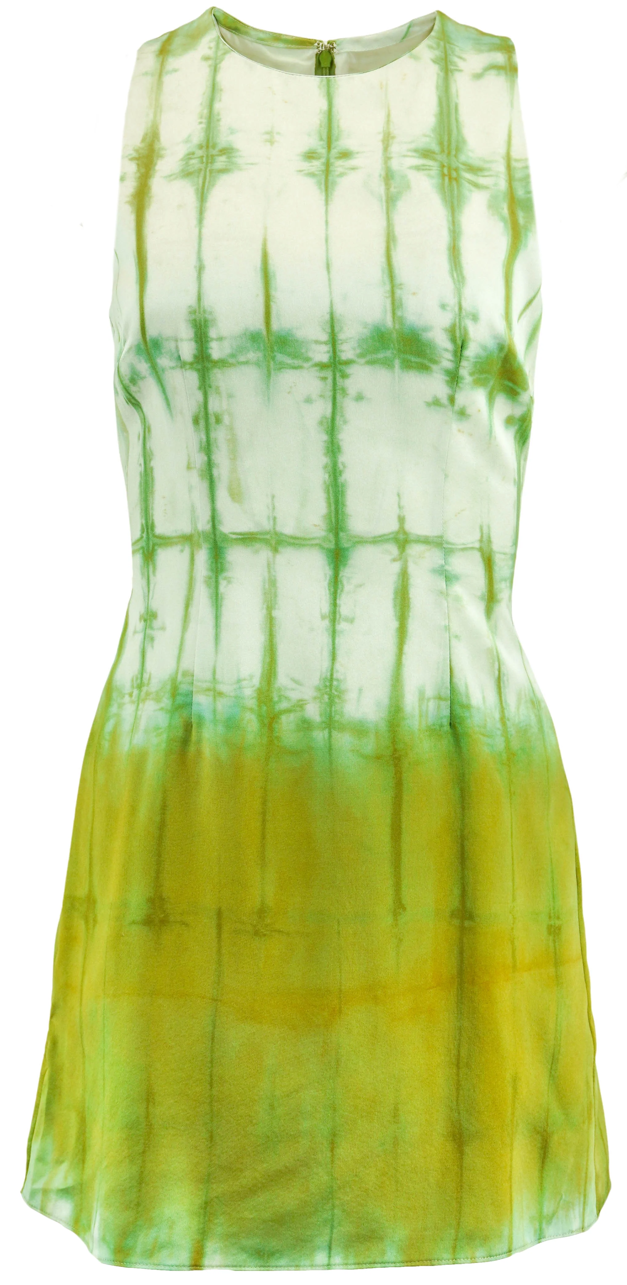 Alejandra Alonso Rojas Silk Dress in Green Shibori