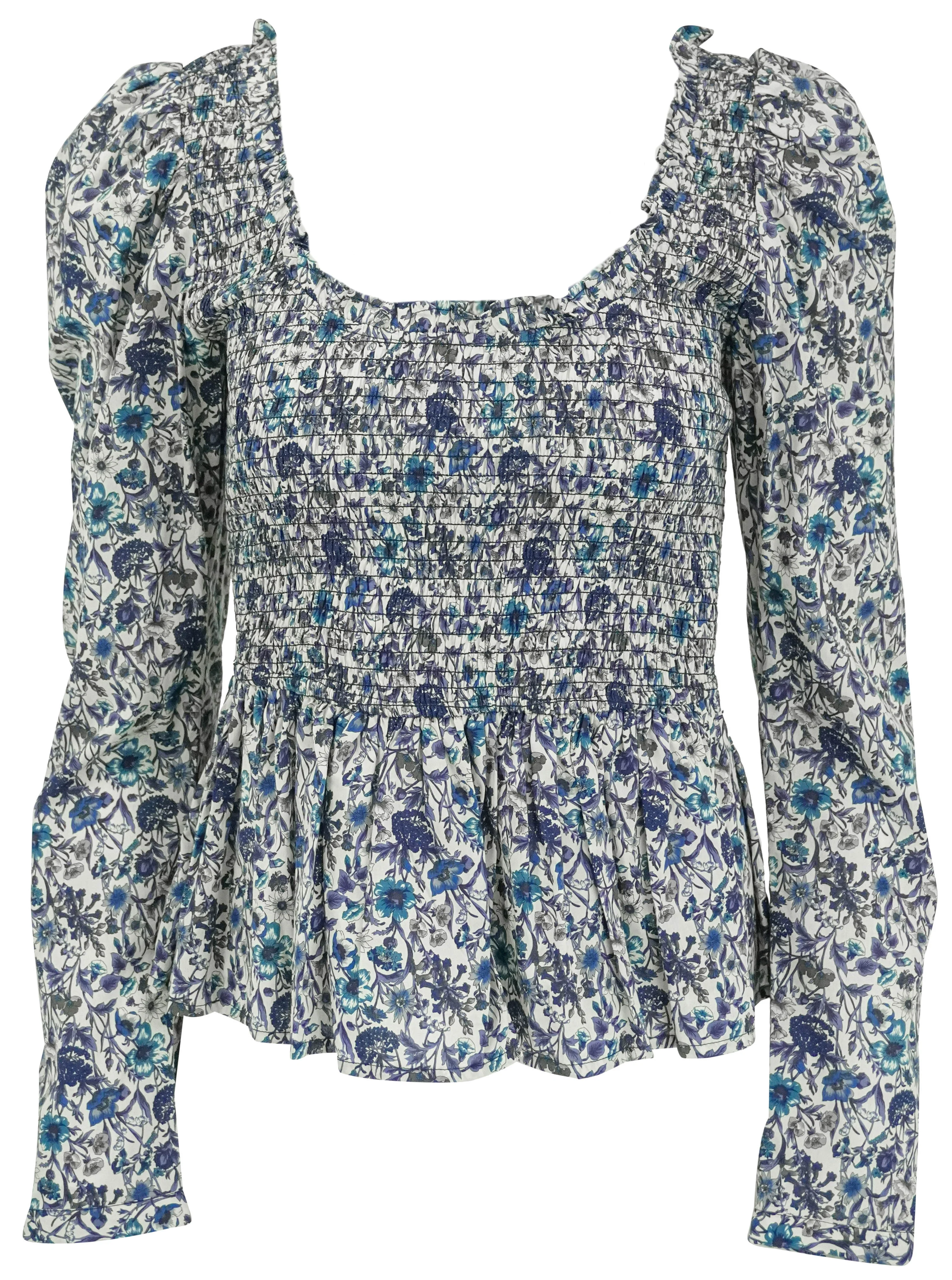 Alix of Bohemia Delilah Flower Top in Luna