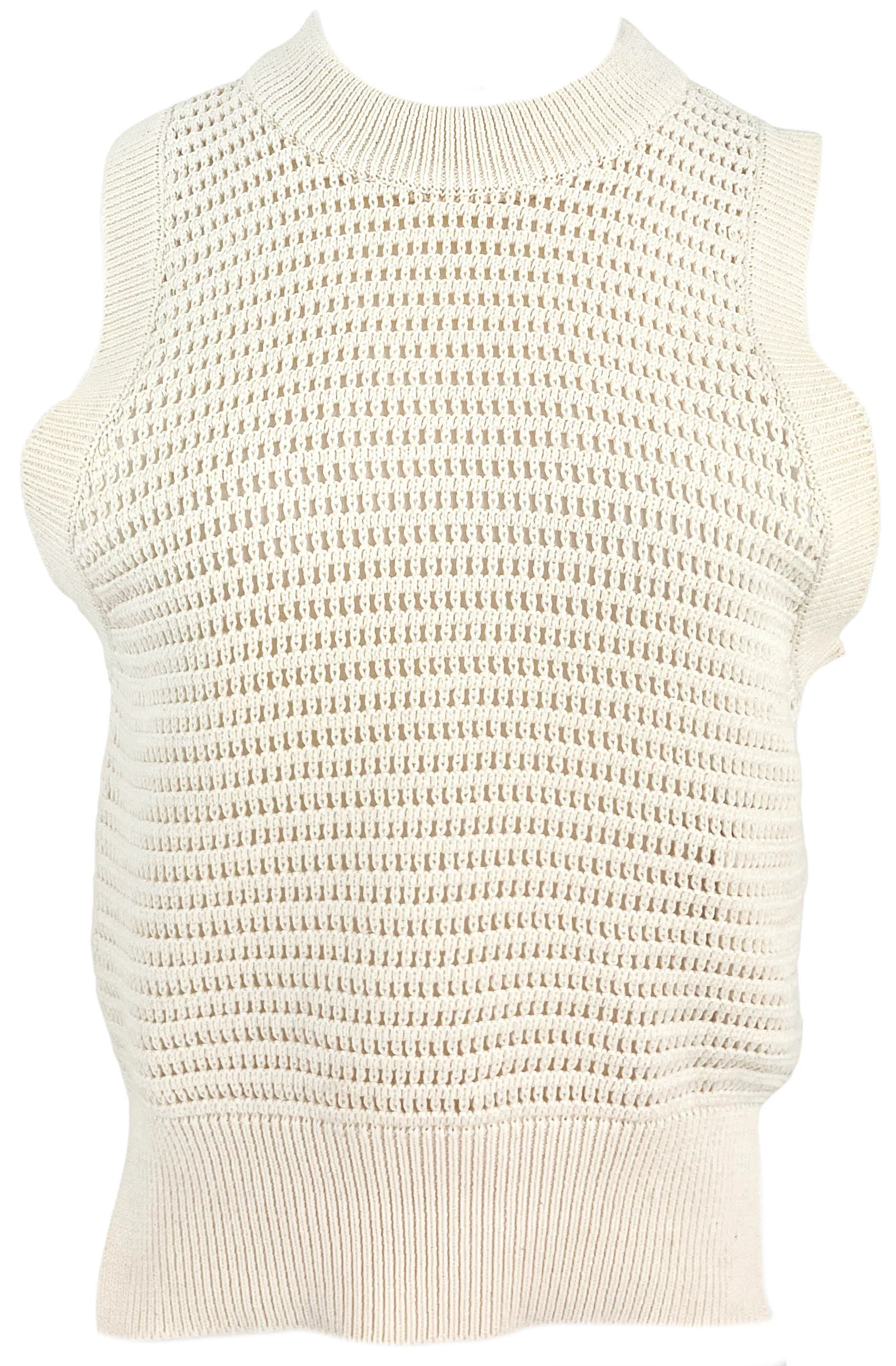 Alix of Bohemia Quentin Crochet Top in Oyster