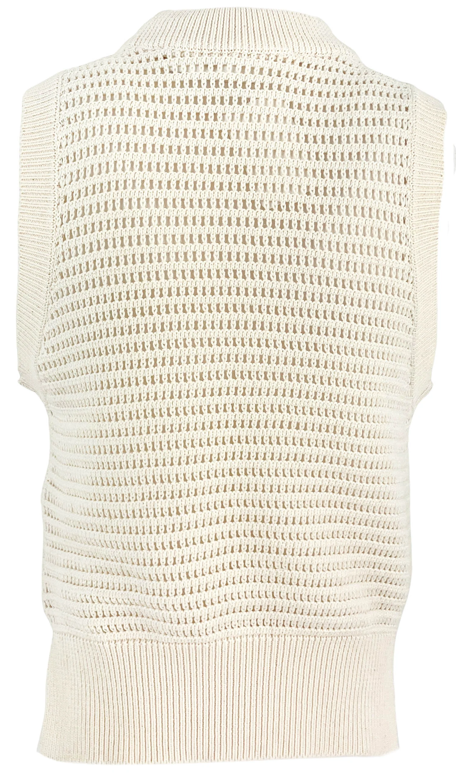 Alix of Bohemia Quentin Crochet Top in Oyster - Image 2