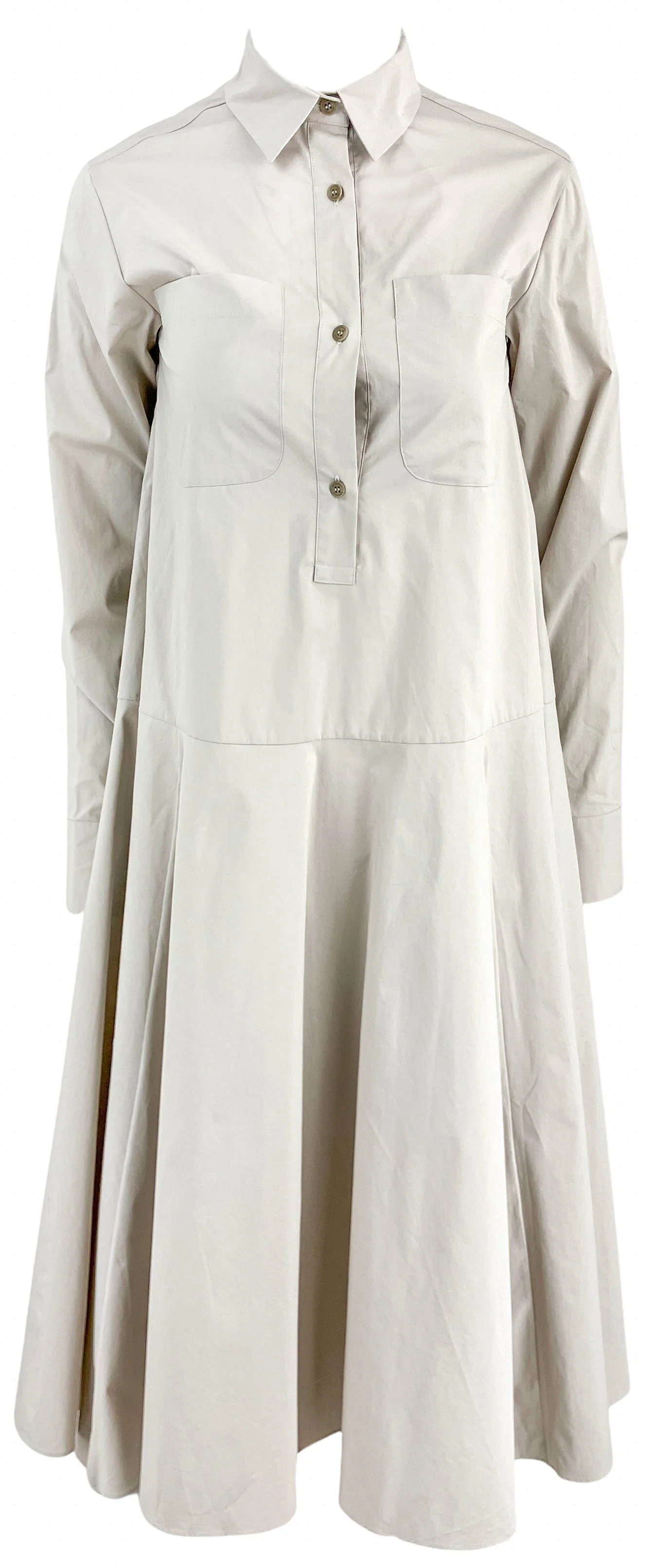 Altuzarra Long Sleeve Dress in Light Beige