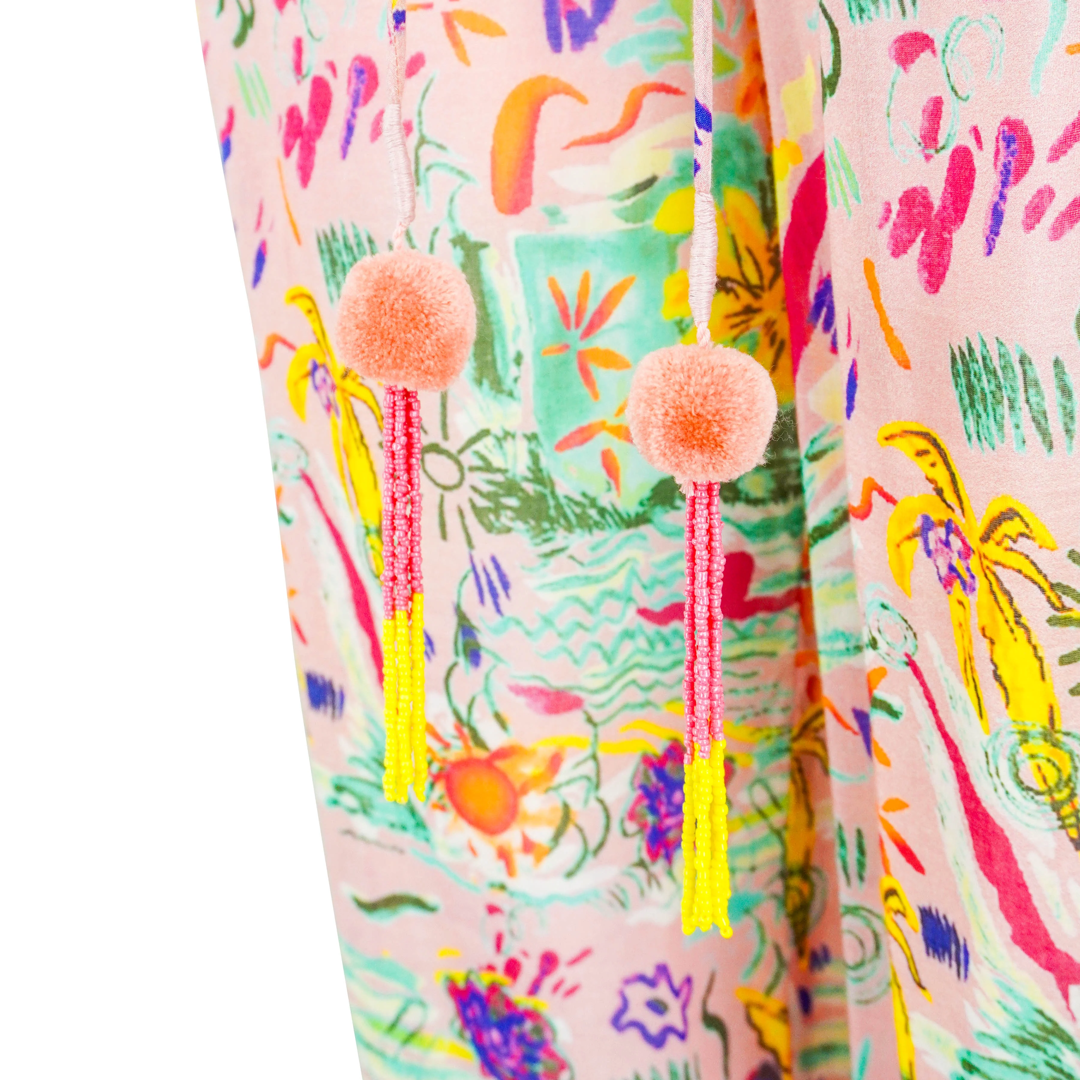 Bell Harem Pants in Pink Multi - Image 4