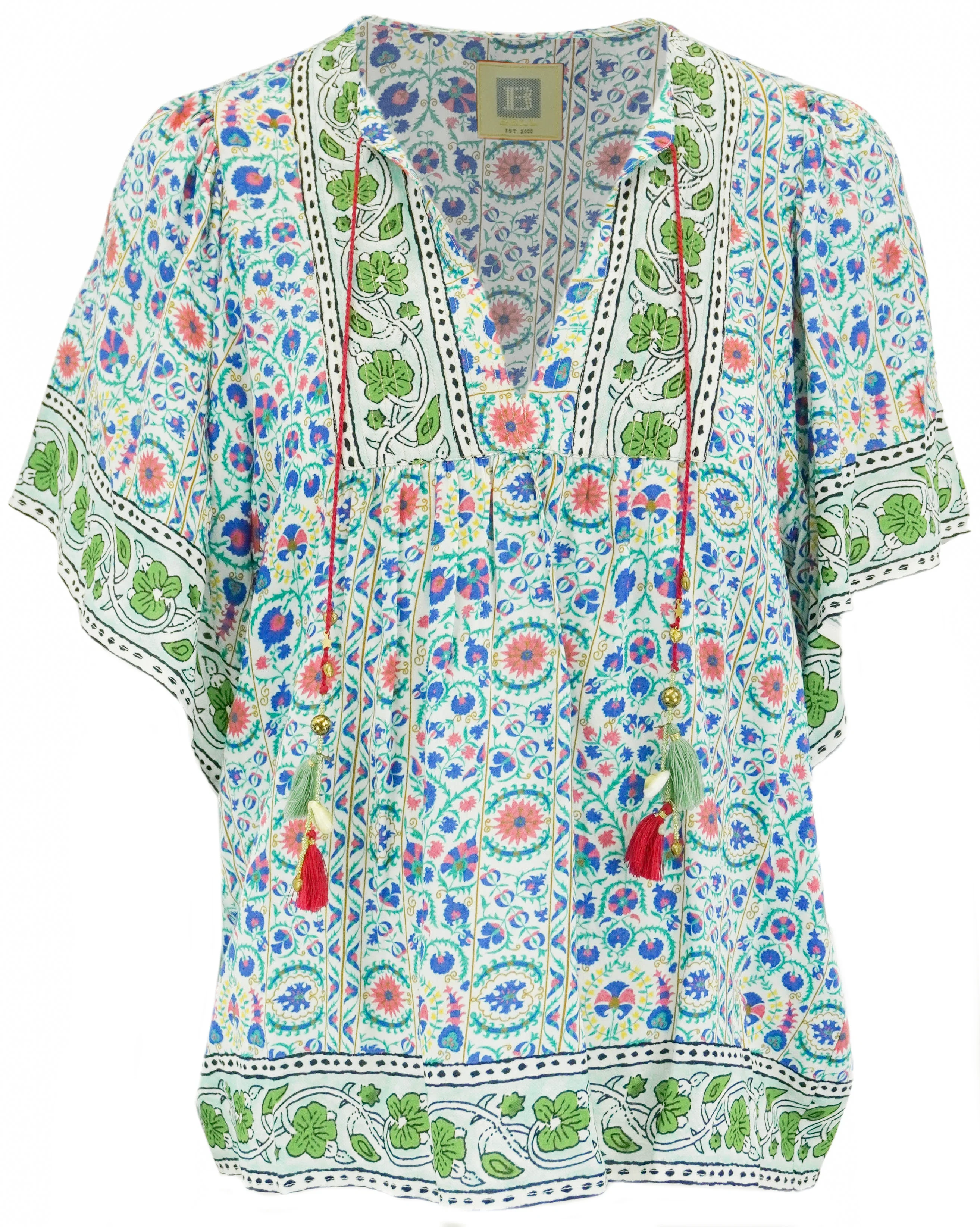 Bell Printed Angel Top in Multicolor