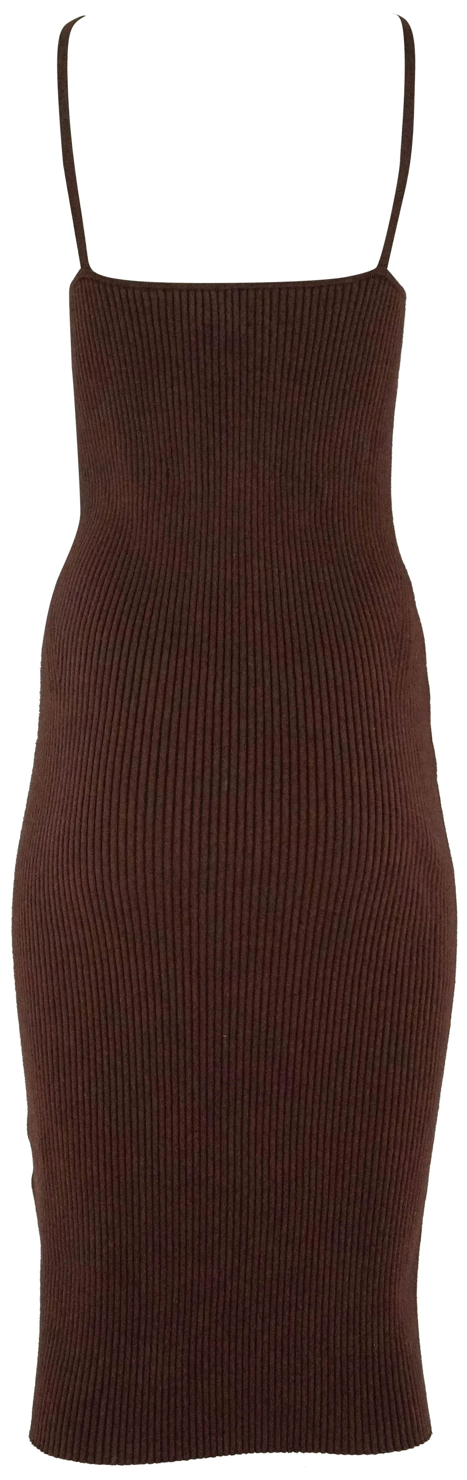 Billy Reid Knit Sleeveless Midi Dress in Brown Maroon - Image 2