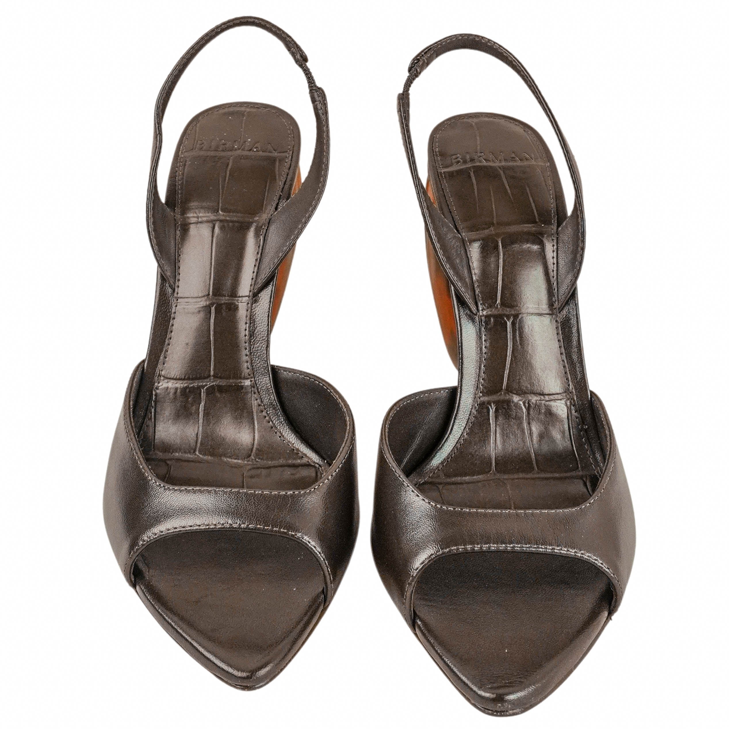 Birman Cacau Sandals in Dark Brown - Image 4