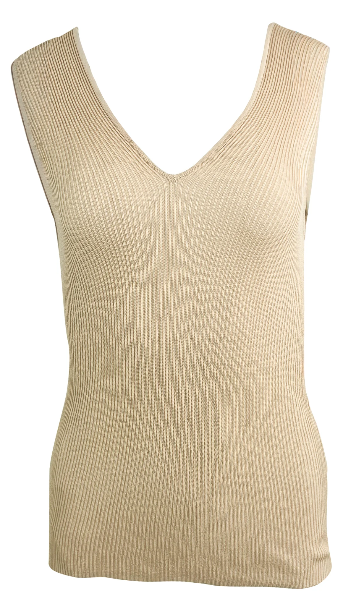 By Malene Birger Rory Tank in Beige - Image 3