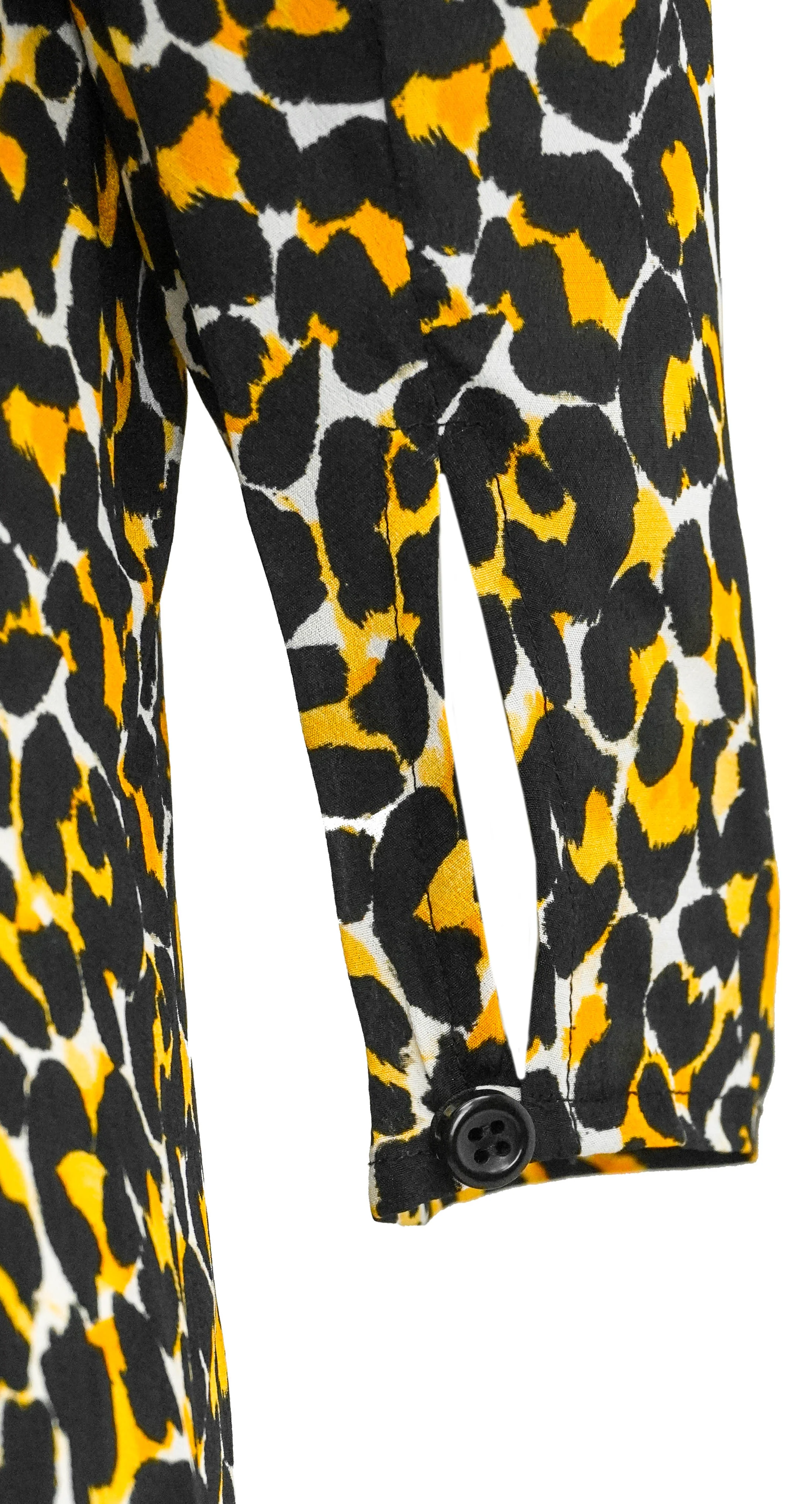 Câllas Sienna Midi Dress in Yellow Animal Print - Image 4