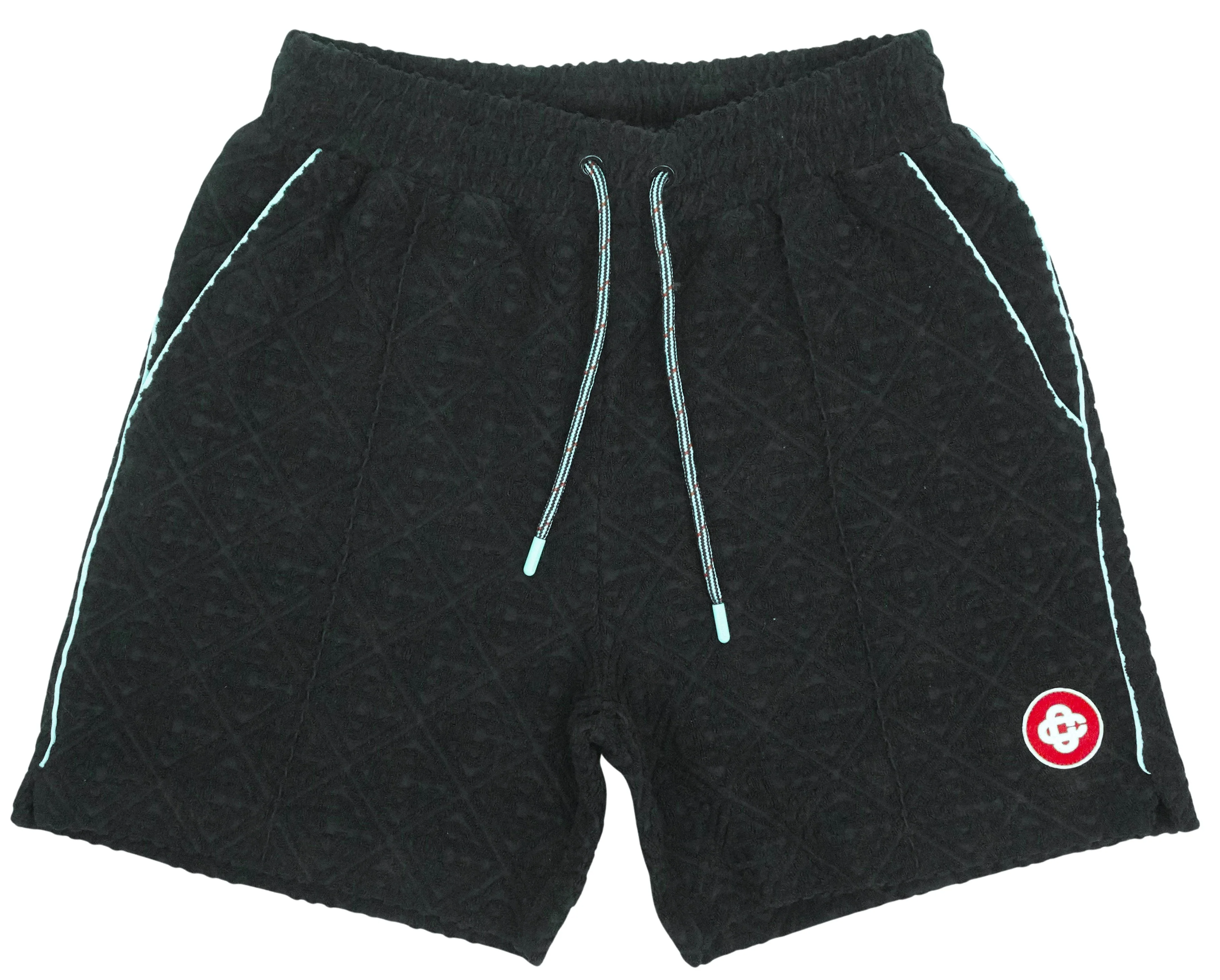 Casablanca Monogram Jacquard Toweling Shorts in Black
