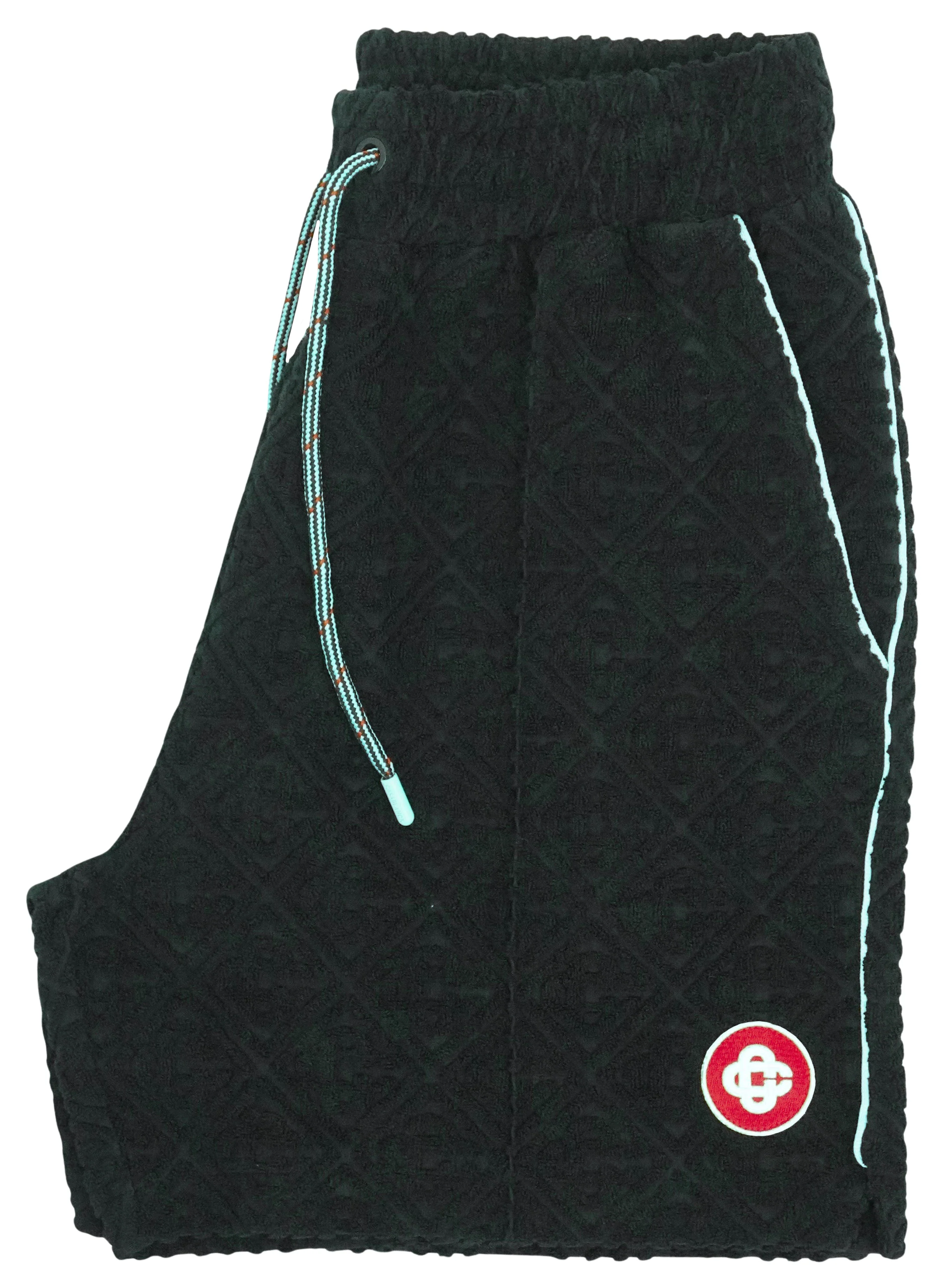 Casablanca Monogram Jacquard Toweling Shorts in Black - Image 3