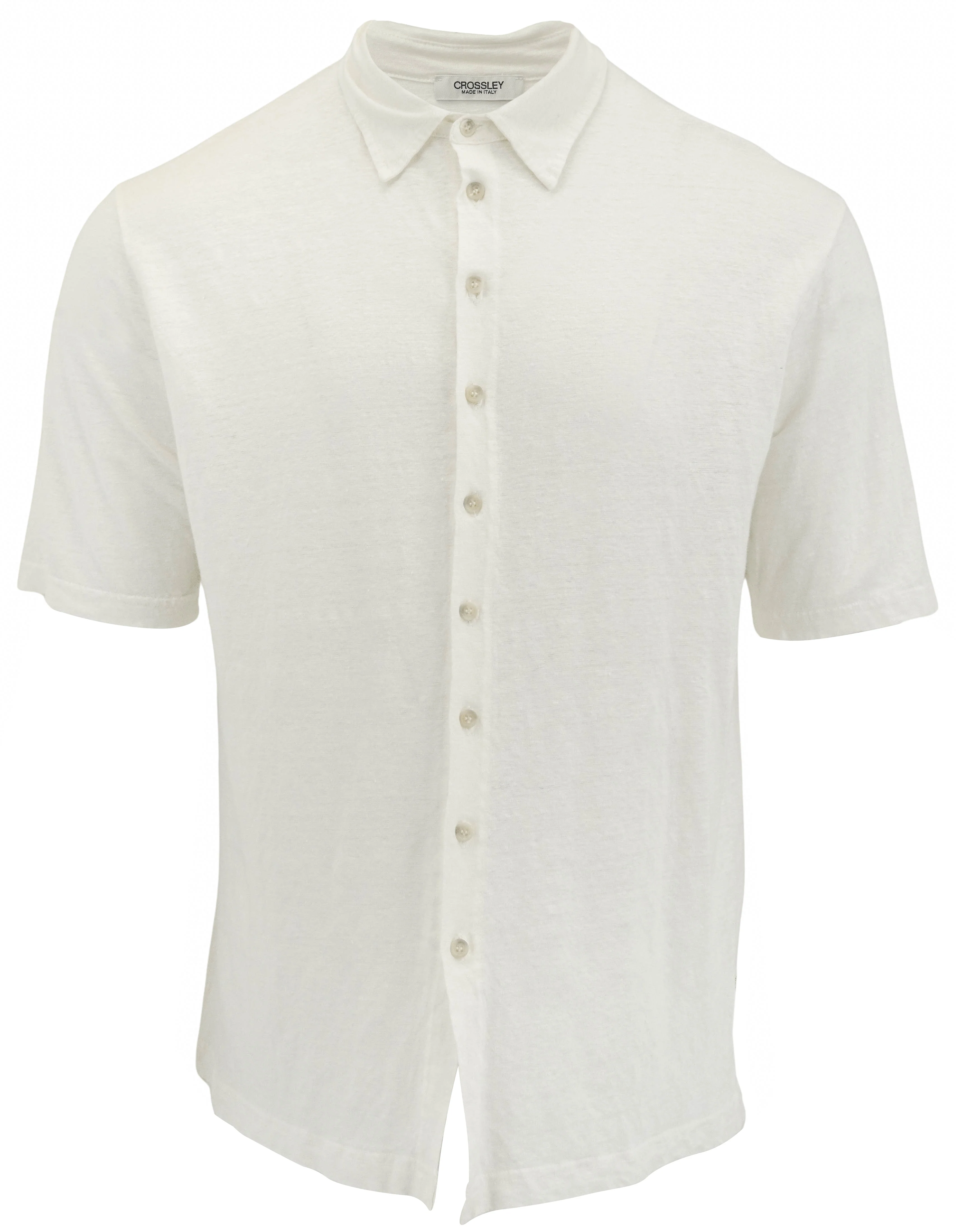Crossley Short Sleeve Shirt in Off White