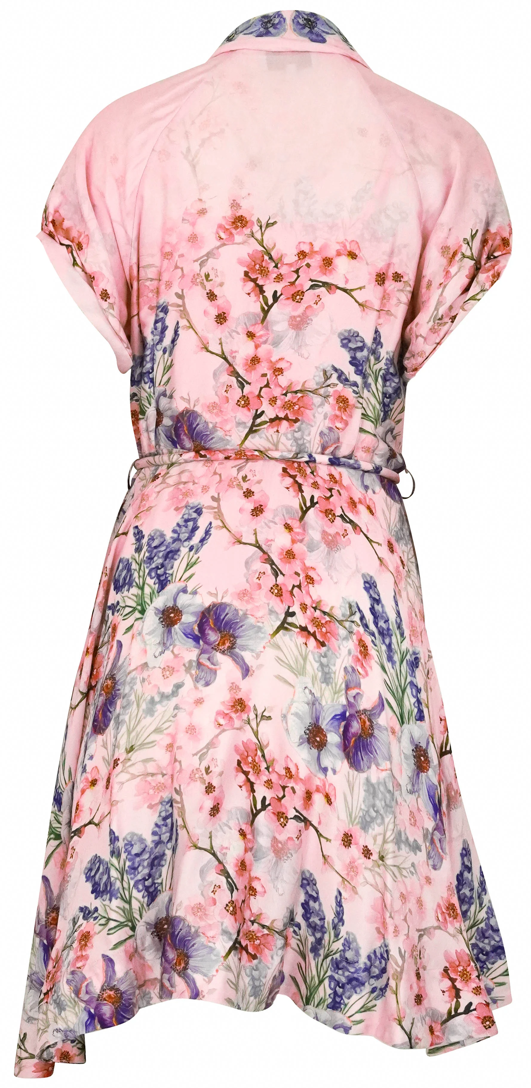 Dream Catcher Floral Print Mini Dress in Pink - Image 2