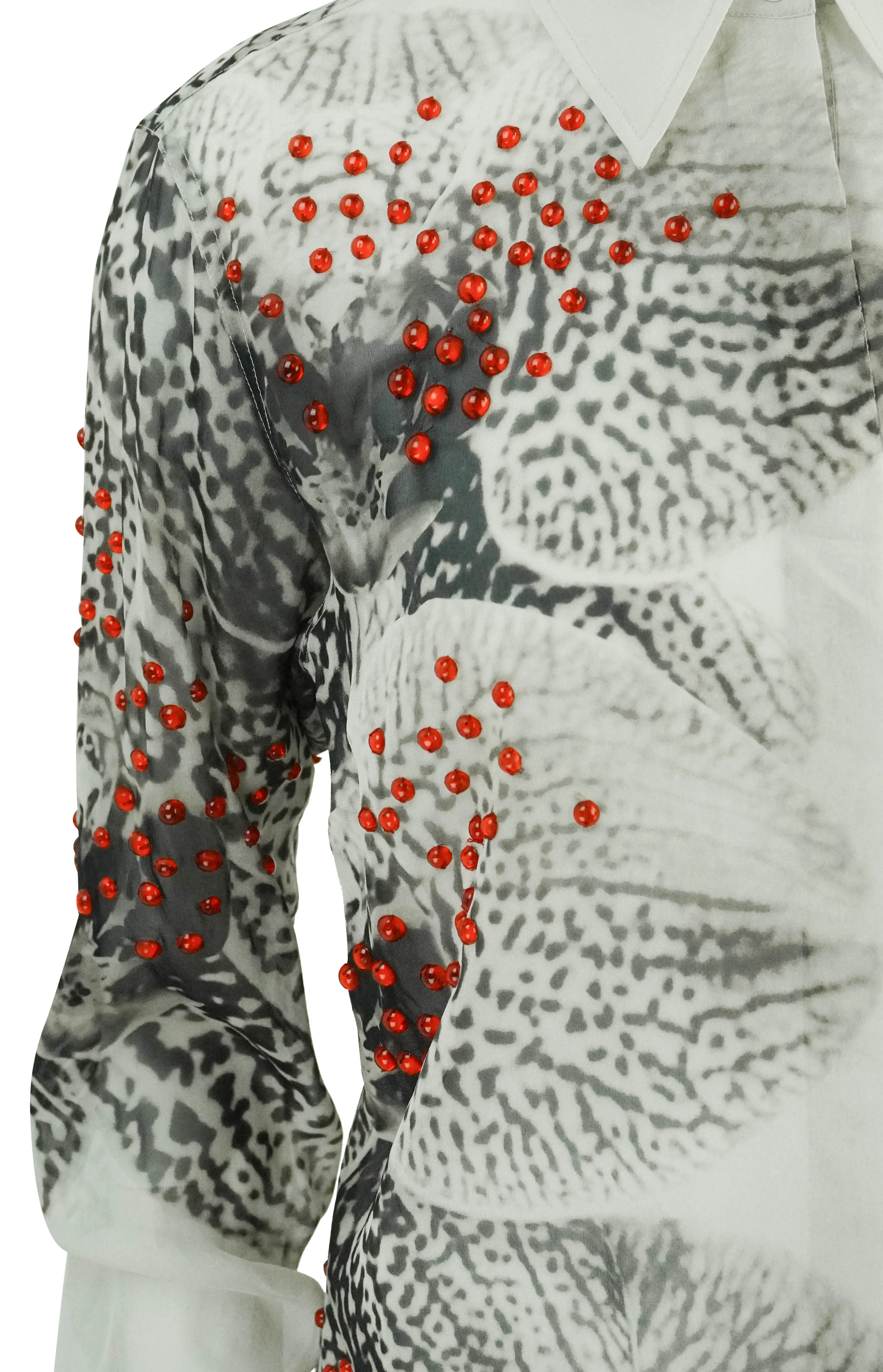 Dries Van Noten Chowy Embellished Blouse in Multi - Image 3