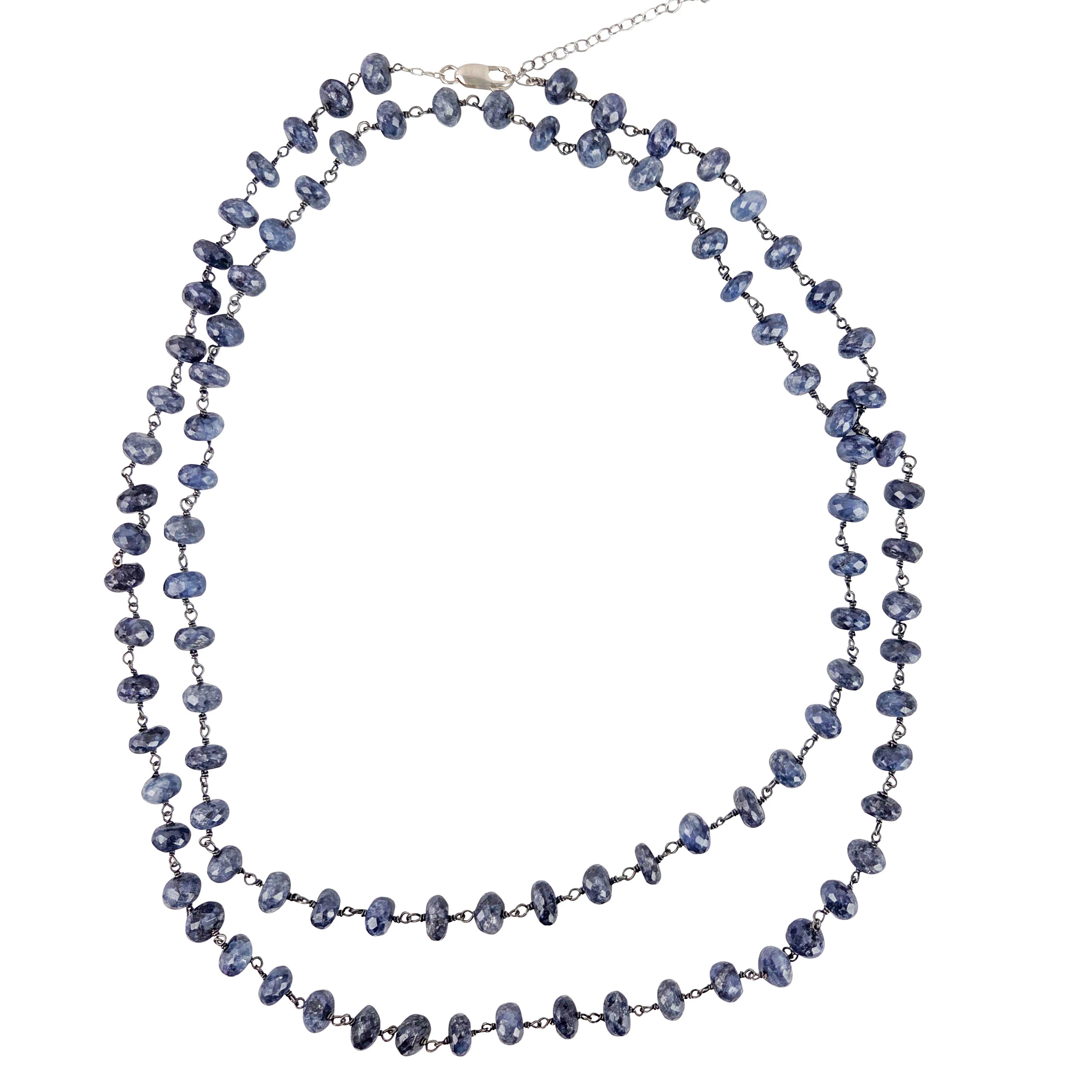 Ela Rae Diana Grand Necklace in Blue Opal