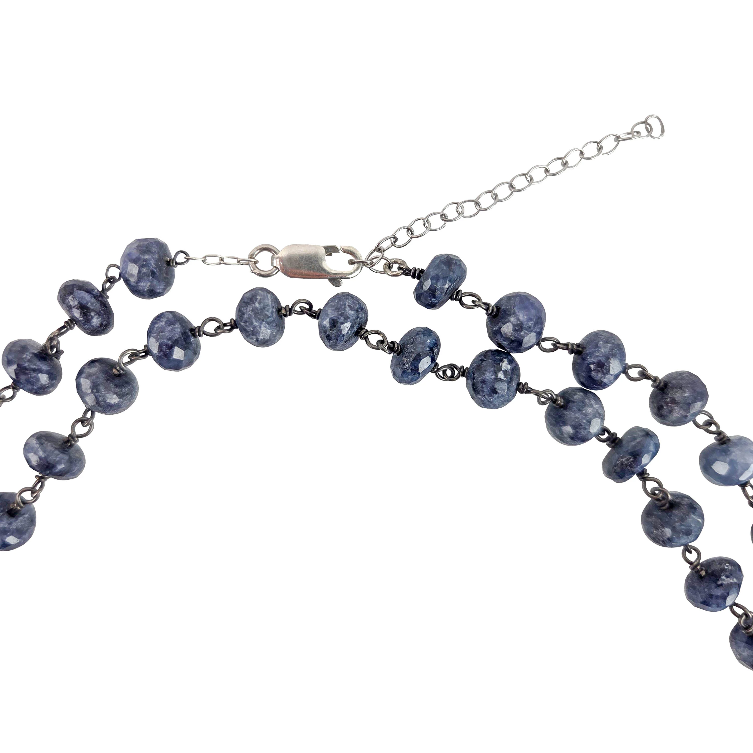 Ela Rae Diana Grand Necklace in Blue Opal - Image 4