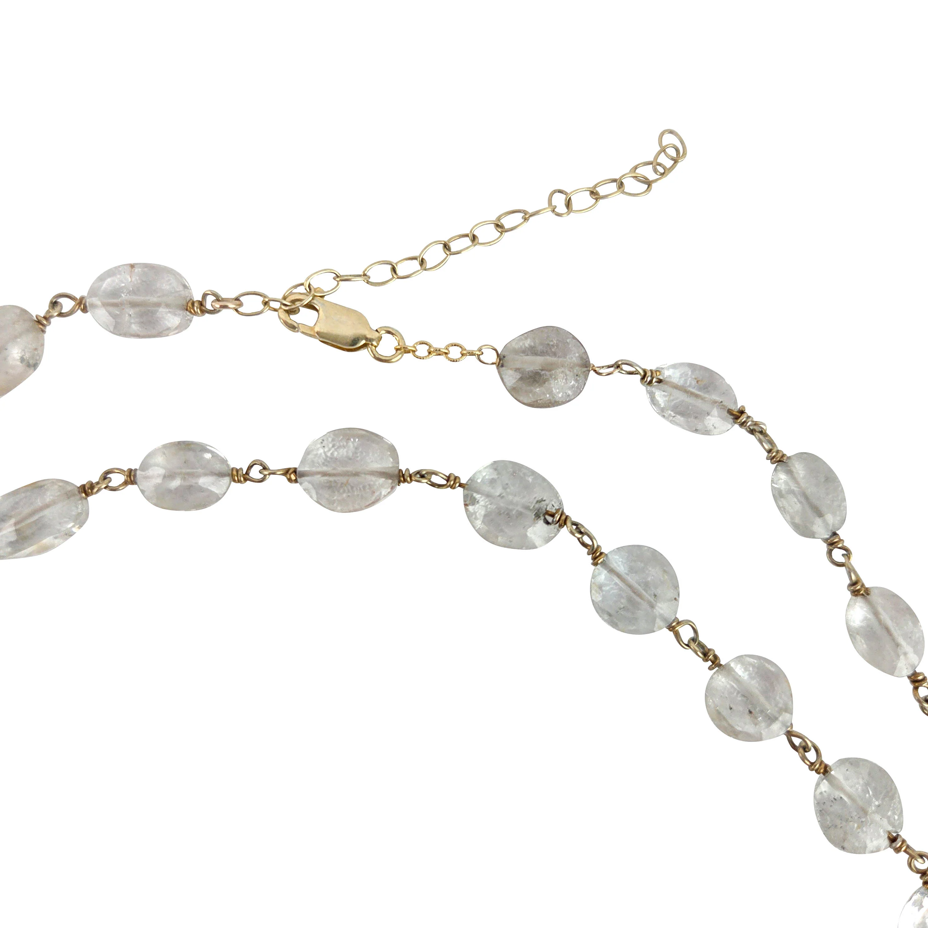 Ela Rae Diana Necklace in Clear Quartz - Image 3