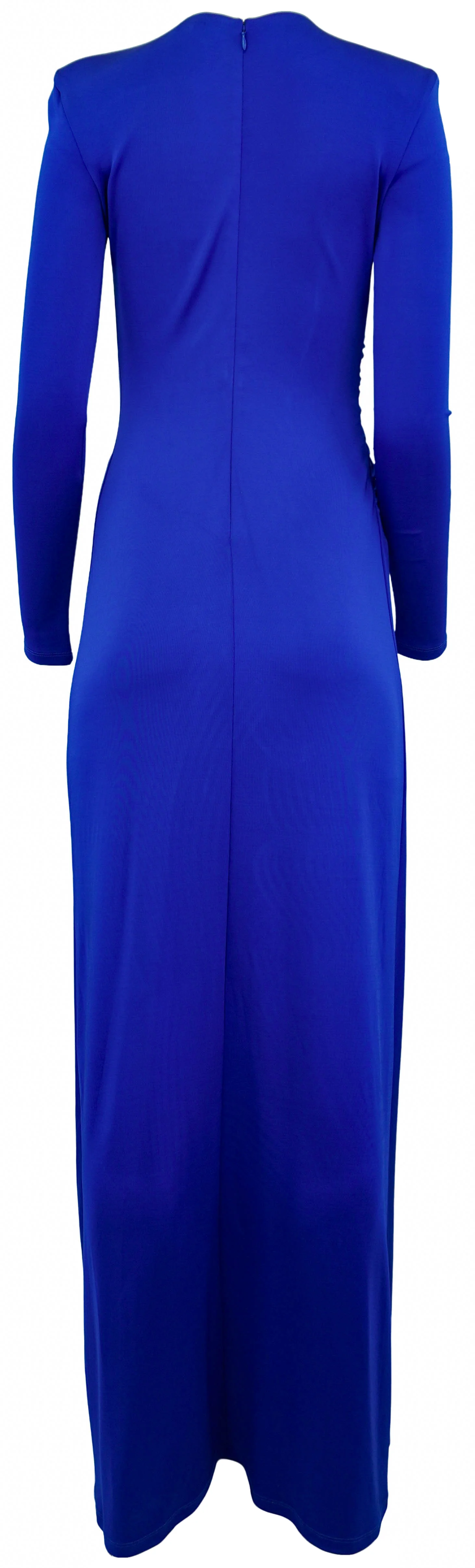Et Ochs Long Sleeve Gown with Cut Out Detail in Royal Blue - Image 2