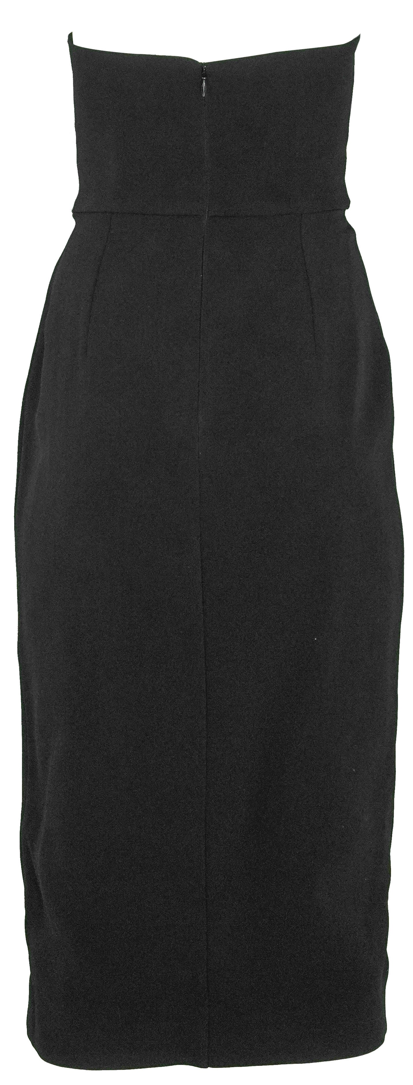 Et Ochs Samantha Strapless Dress in Black - Image 2