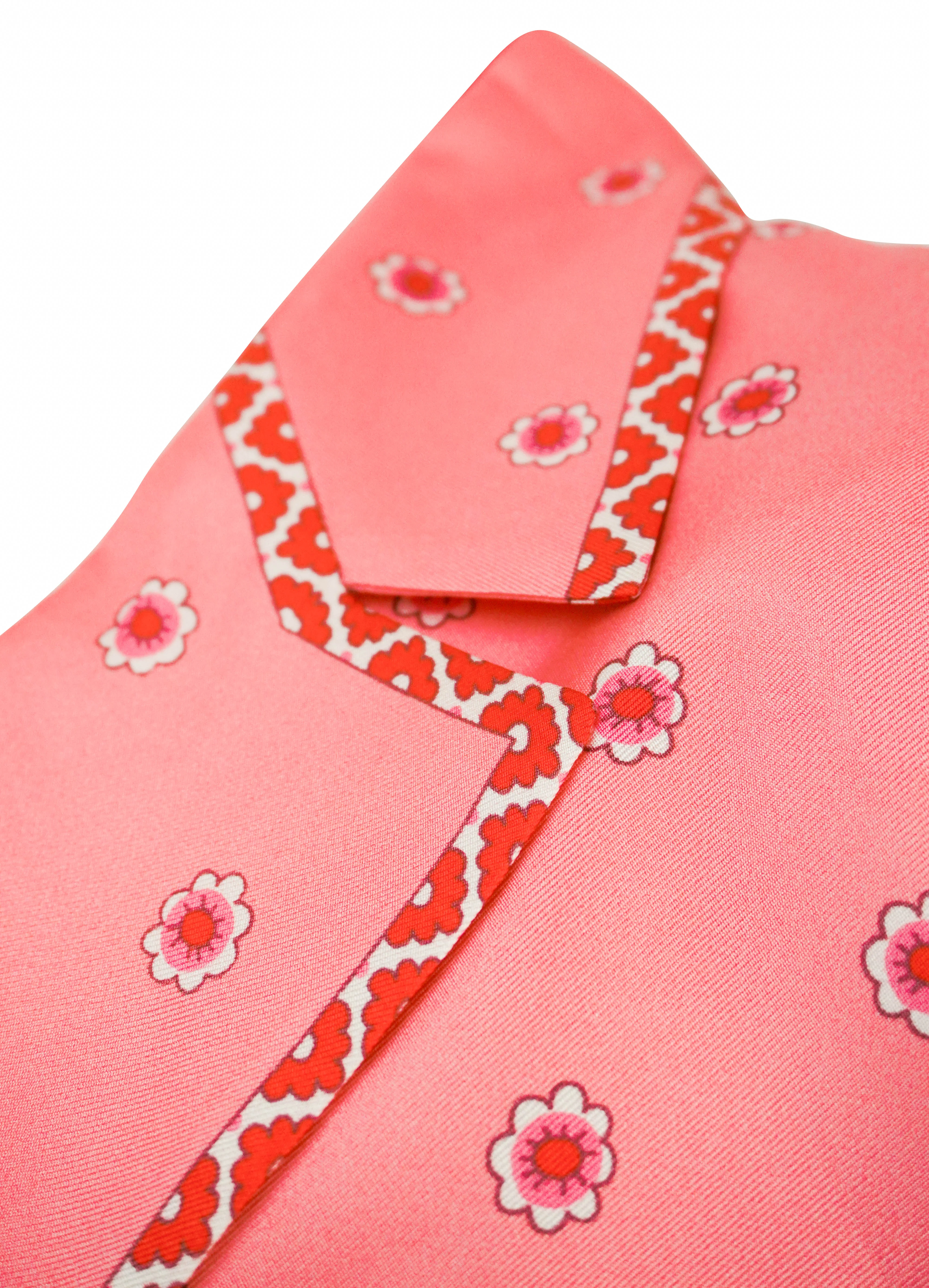 Etro Medallion Silk Twill Single Breasted Jacket in Pink - Image 4