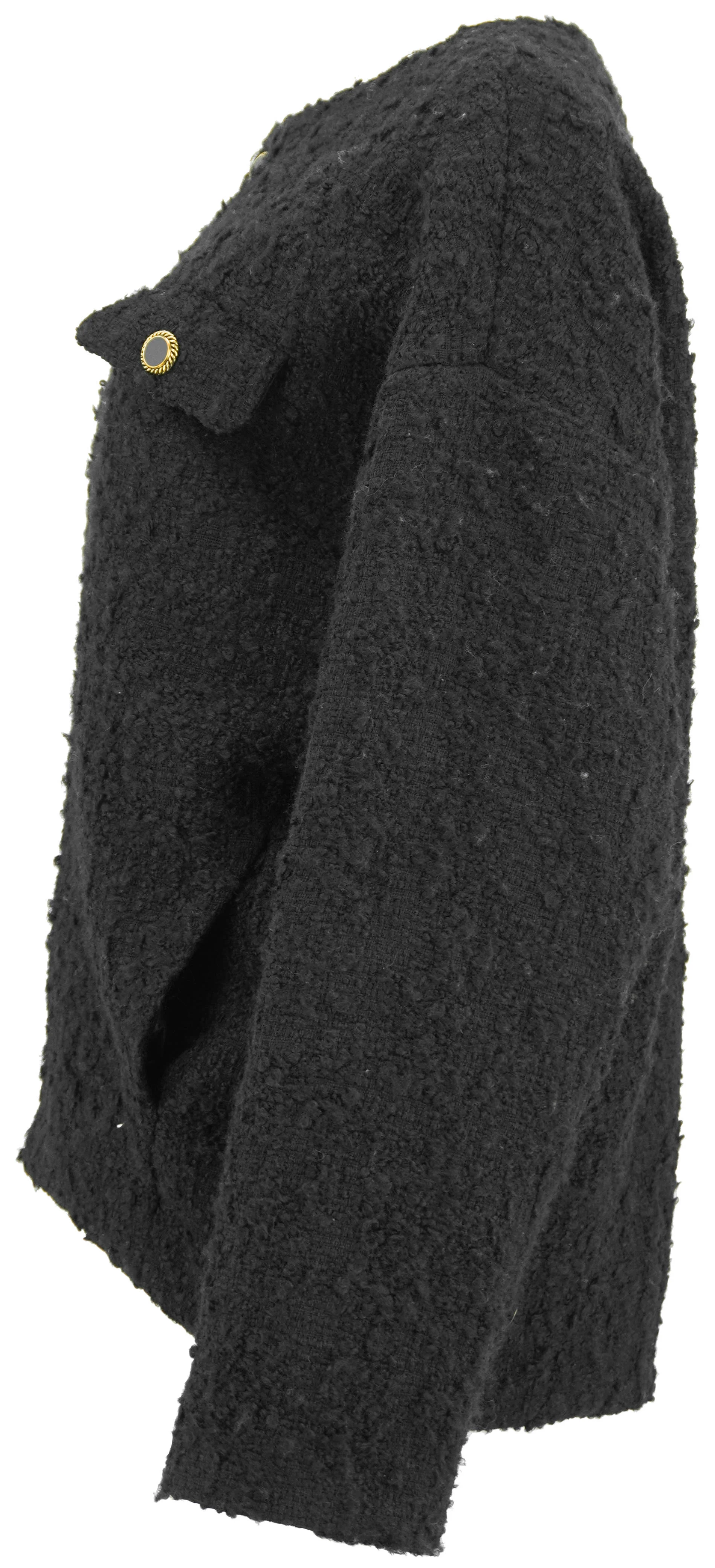 Frame Cocoon Short Coat in Black - Image 3