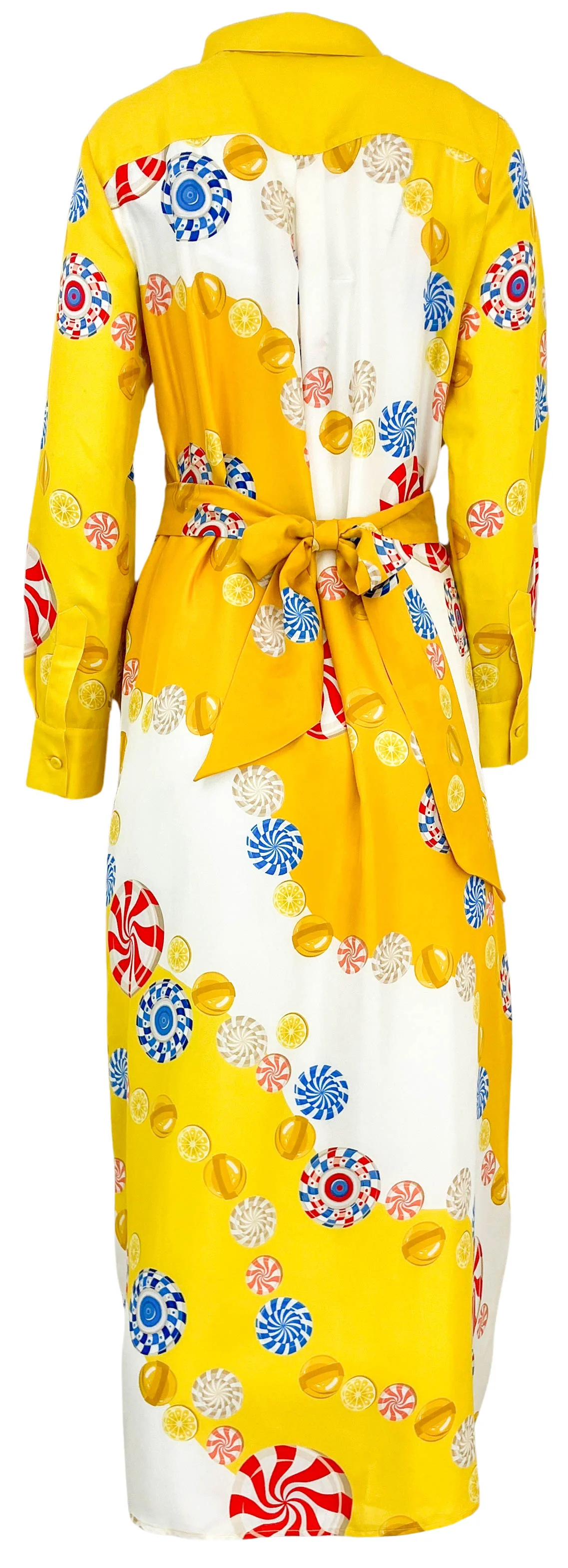 Franco Ferrari Candy Printed Dress in Yellow Multi - Image 2