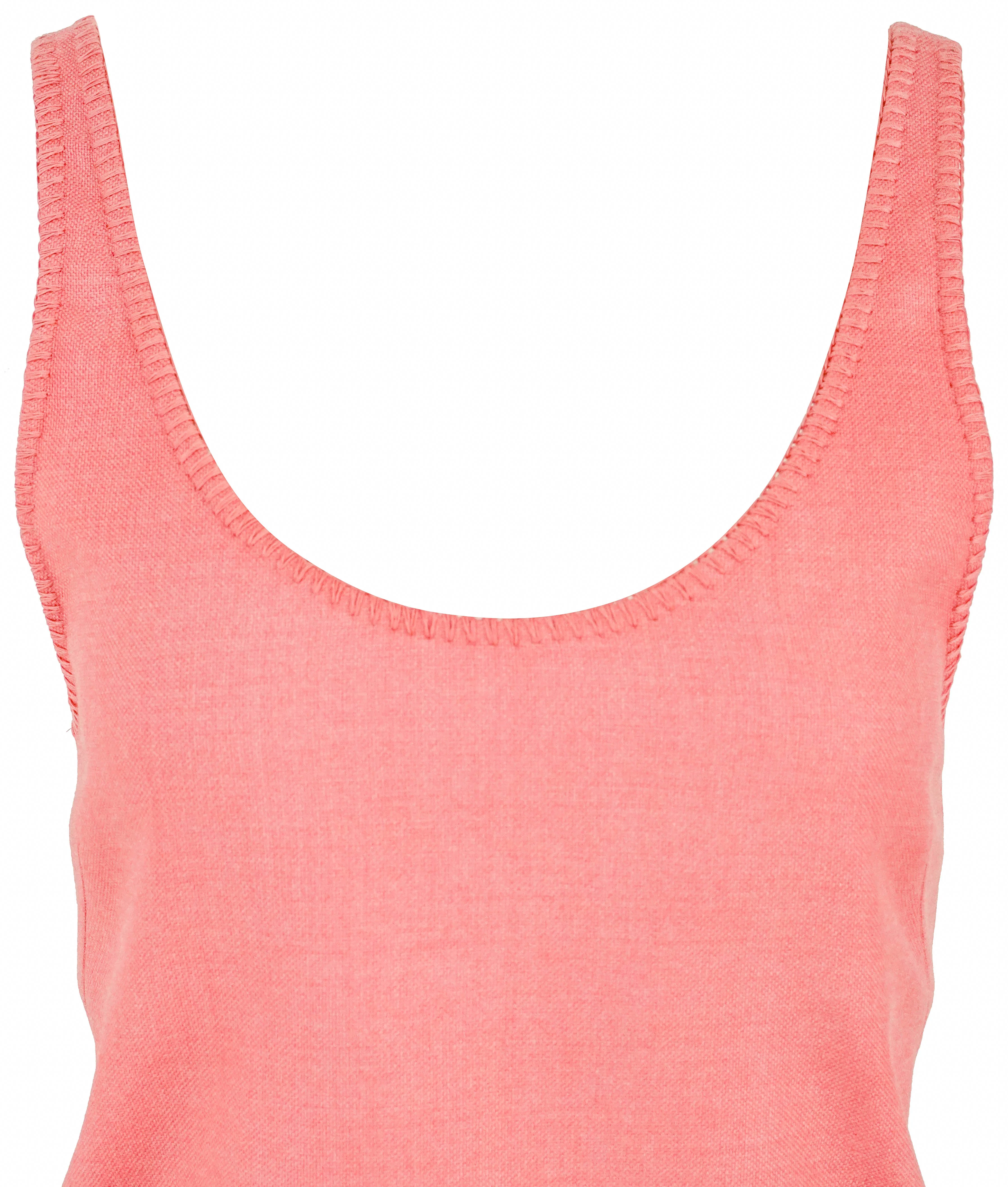 Gabriela Hearst Muriel Tank in Watermelon - Image 3