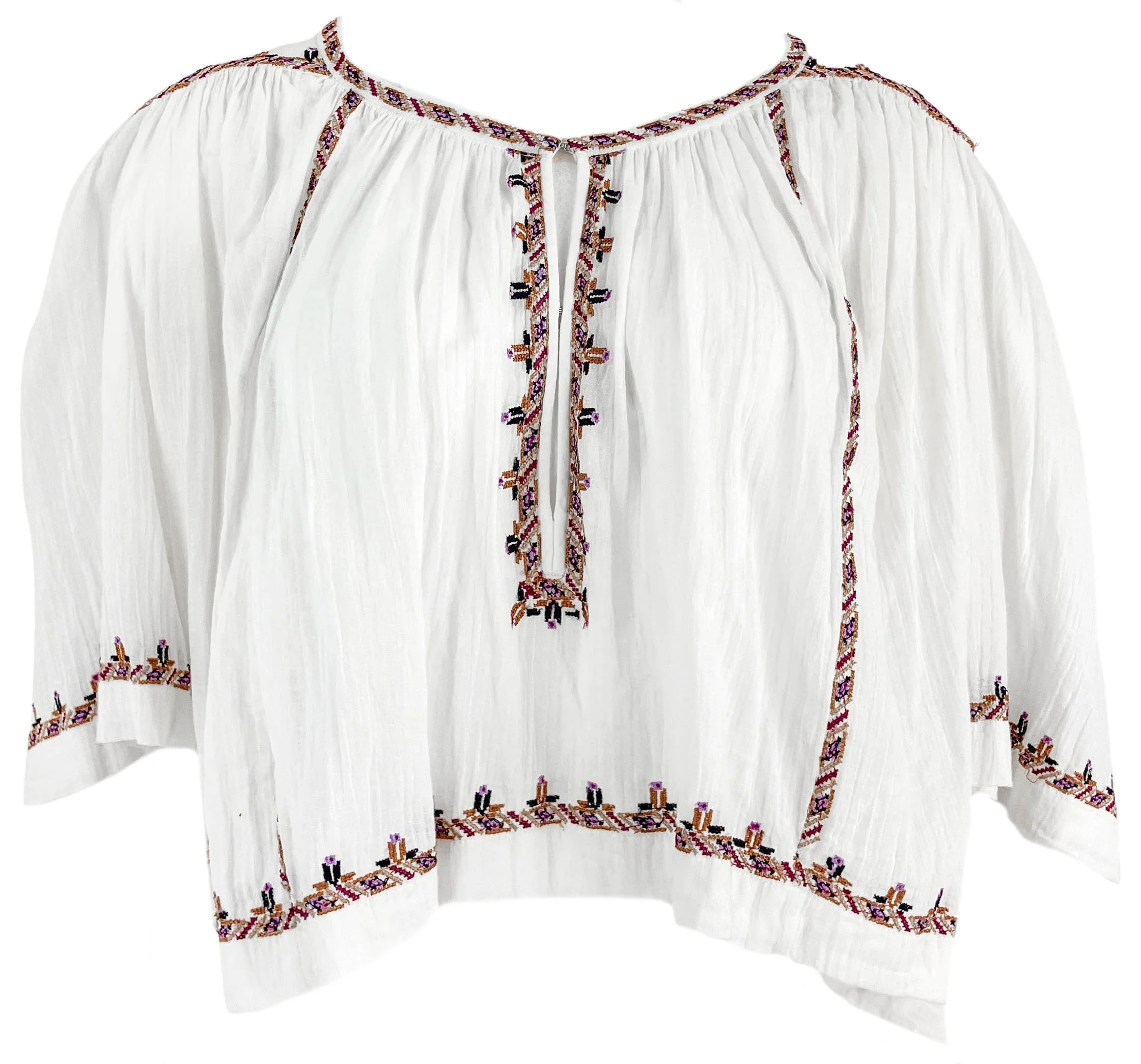 Isabel Marant Etoile Felicity Blouse in Ecru Ochre
