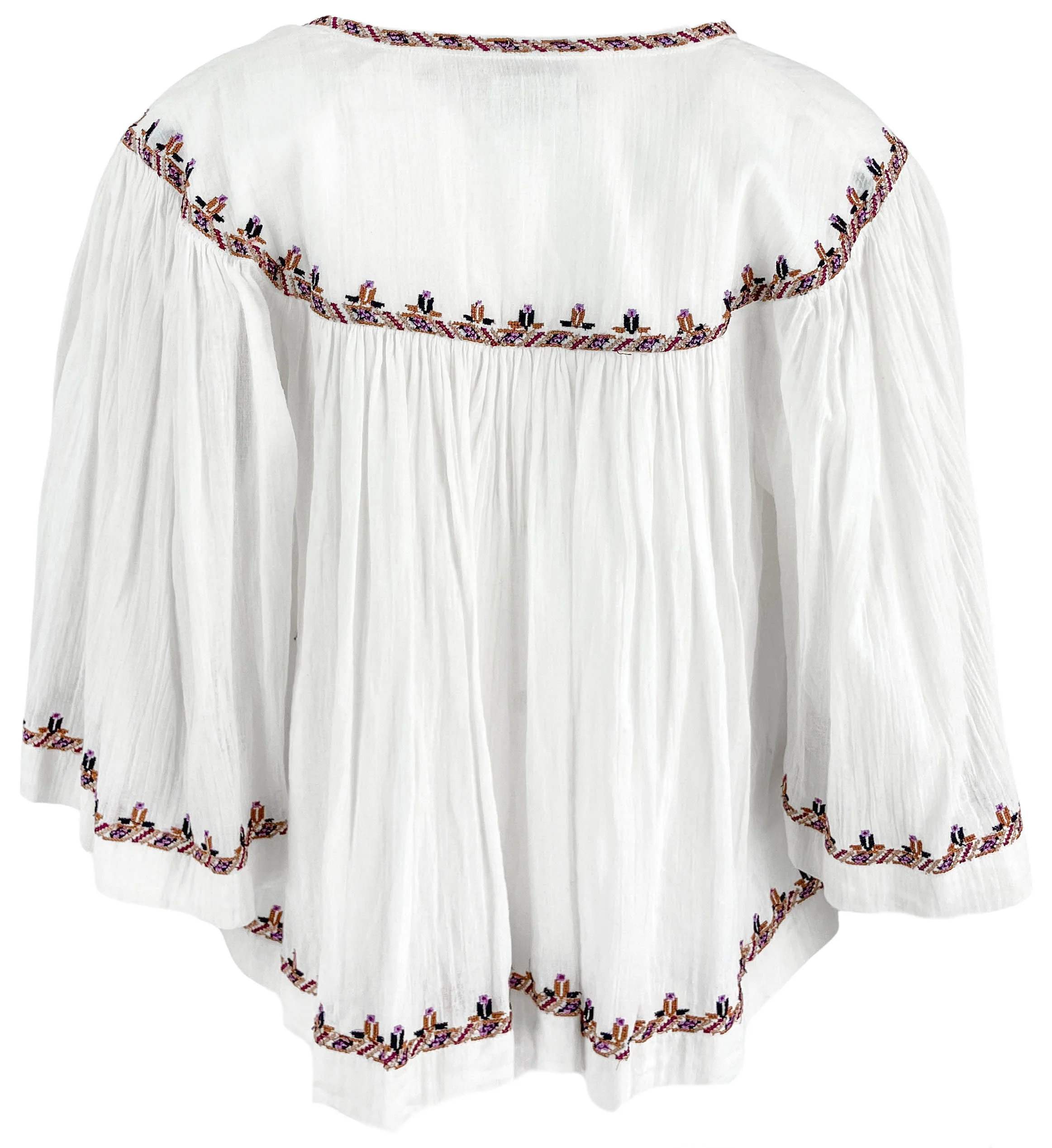 Isabel Marant Etoile Felicity Blouse in Ecru Ochre - Image 2
