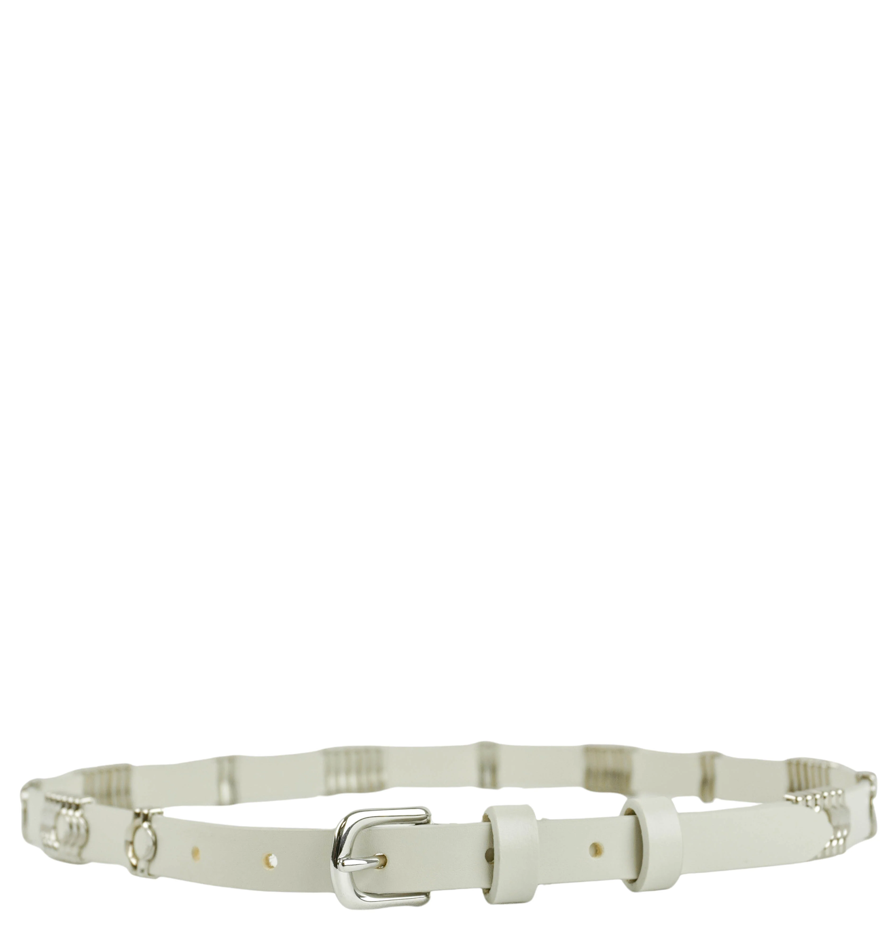 Isabel Marant Odena Belt in Chalk/Silver