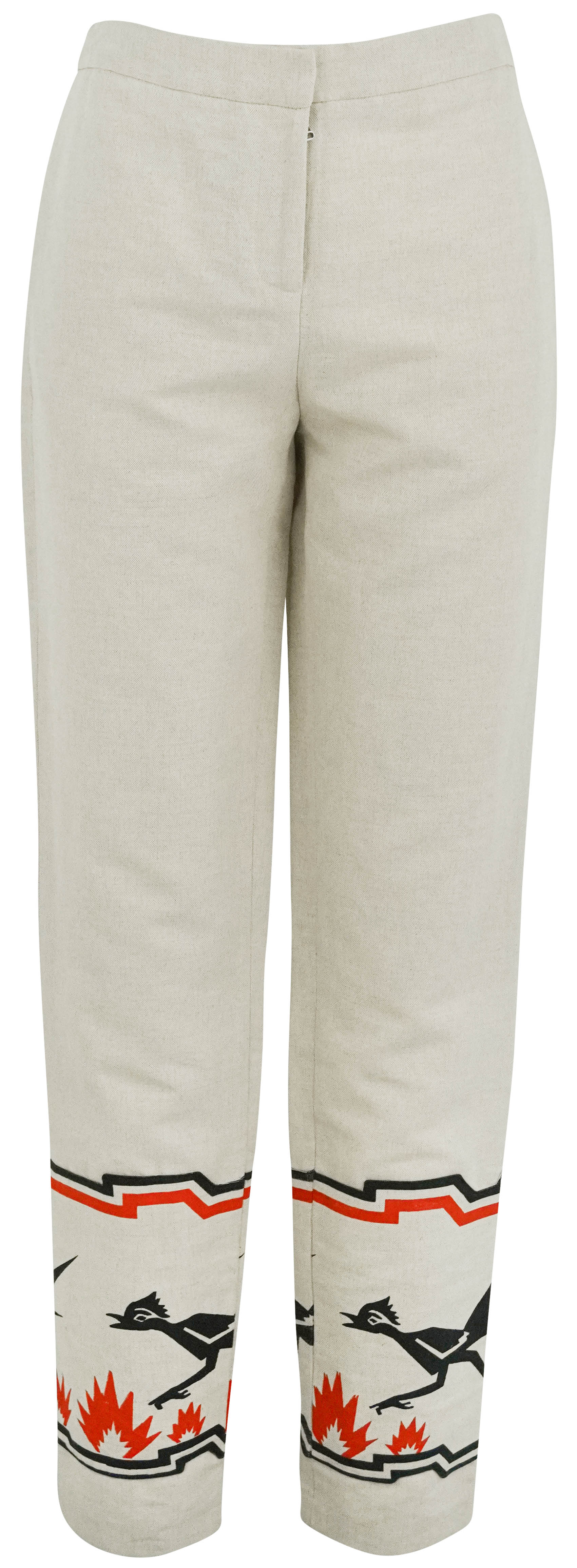 J.W.Anderson Linen Blend Trousers in Beige