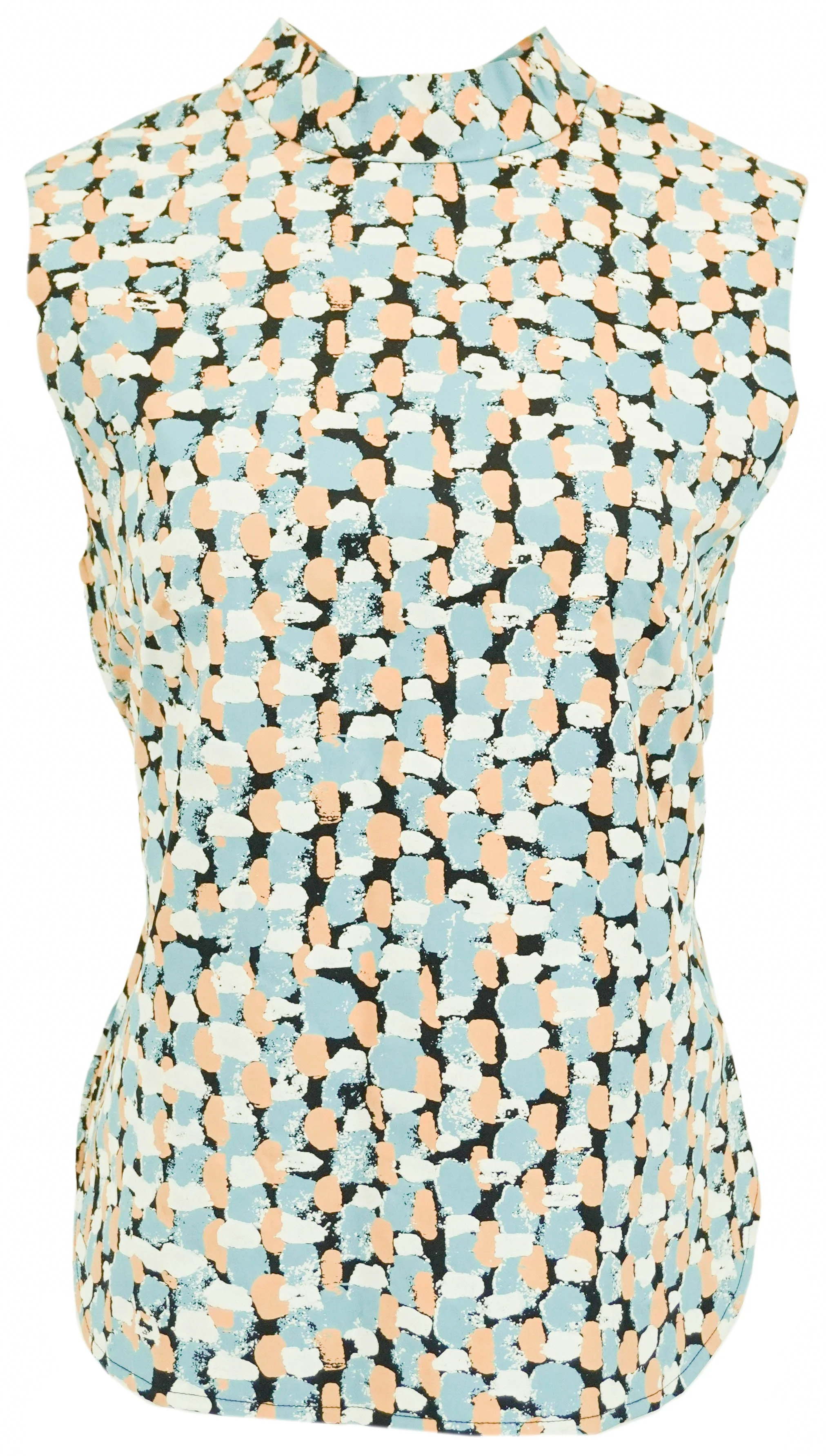 J.W. Anderson Sleeveless Blouse in Blue/Peach/White