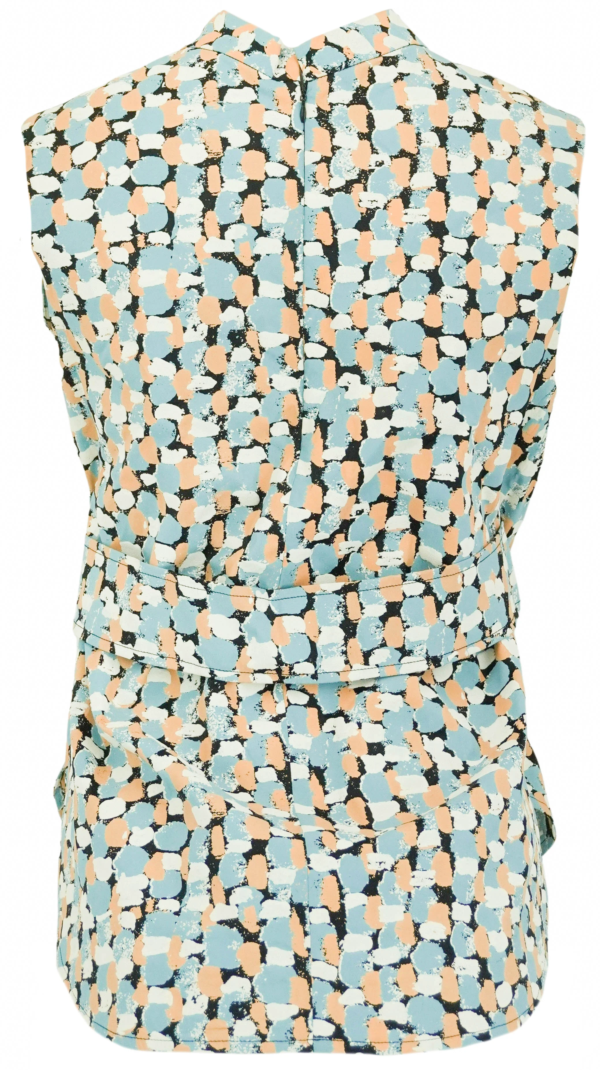 J.W. Anderson Sleeveless Blouse in Blue/Peach/White - Image 2