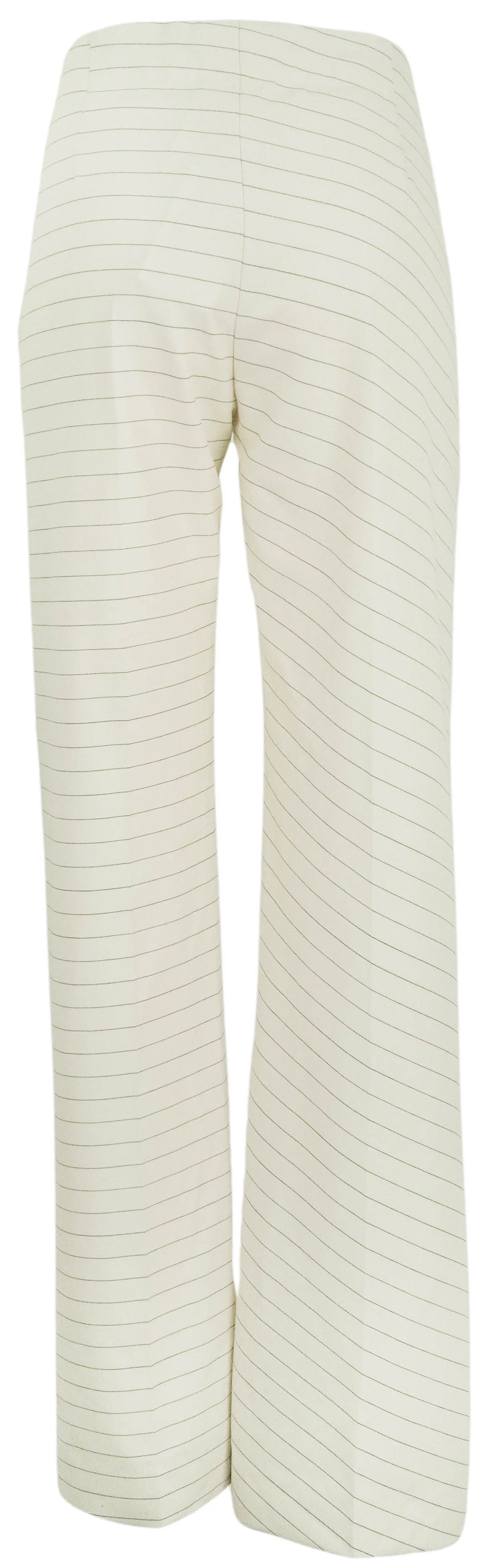 J.W. Anderson Tailored Straight Leg Trousers in Cream and Navy - Image 2