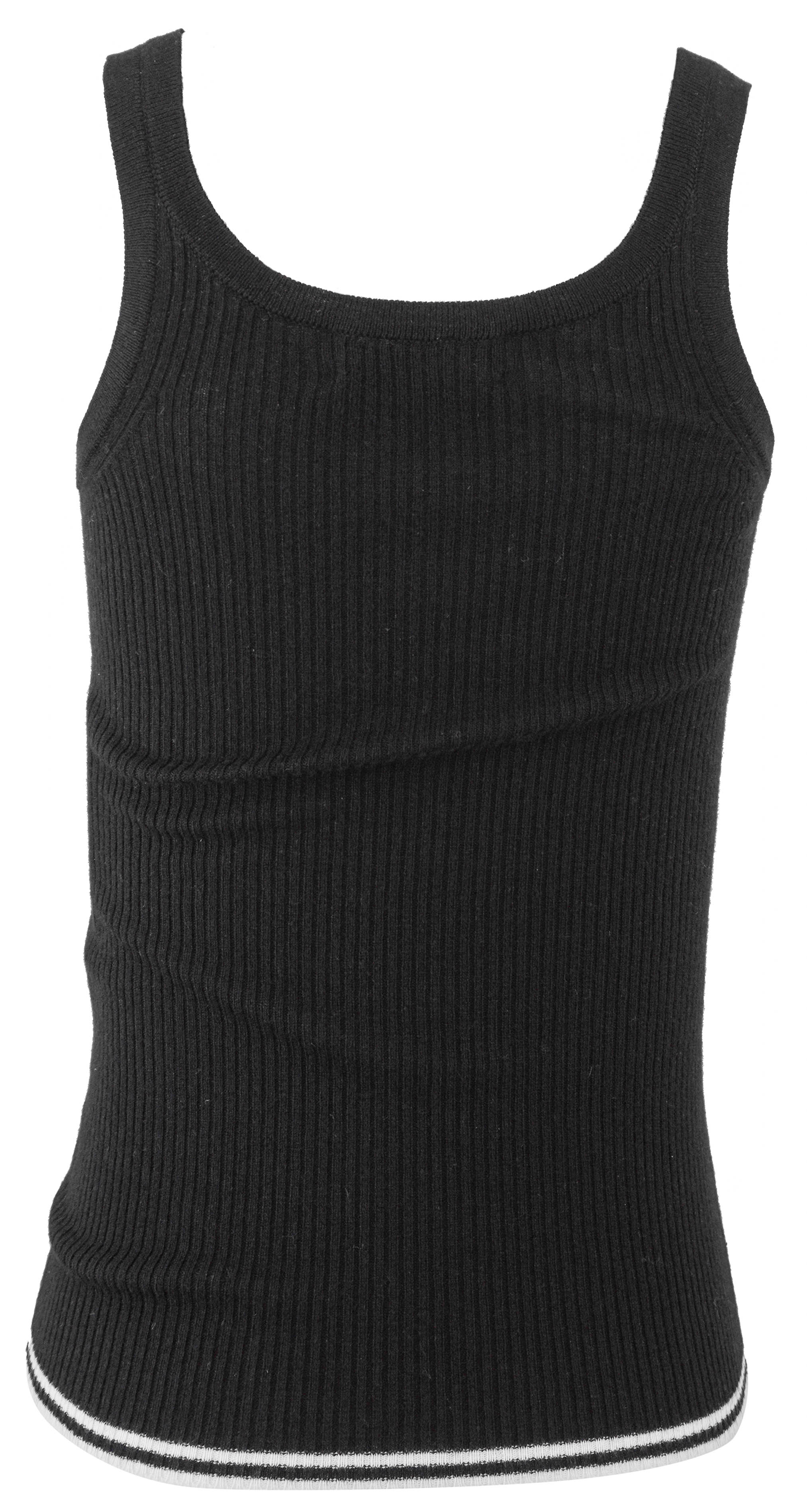 Jacob Lee Ribbed Tank in Black - Image 2