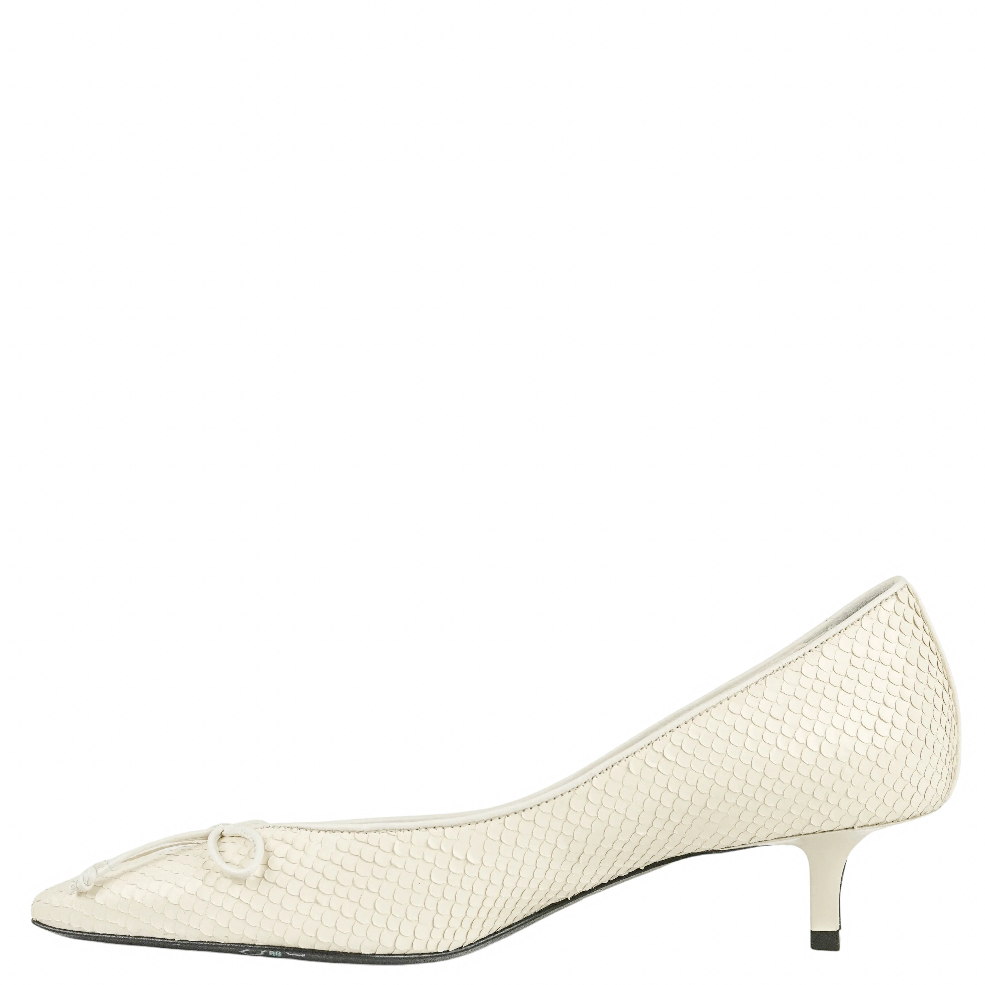 Jacquemus The Low Tourni Heels in Off-White - Image 2