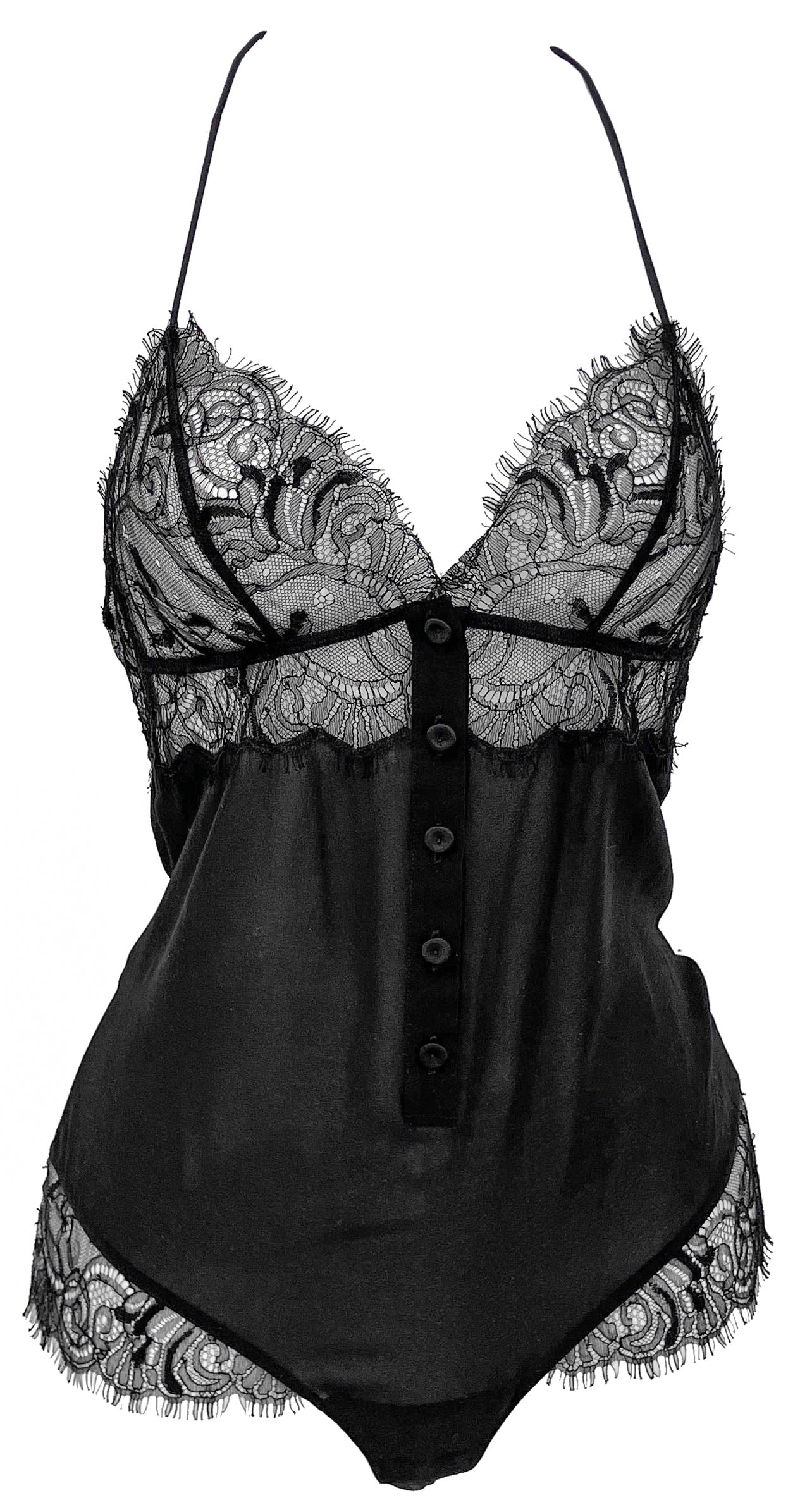 La Perla Sheer Lace Lingerie in Black