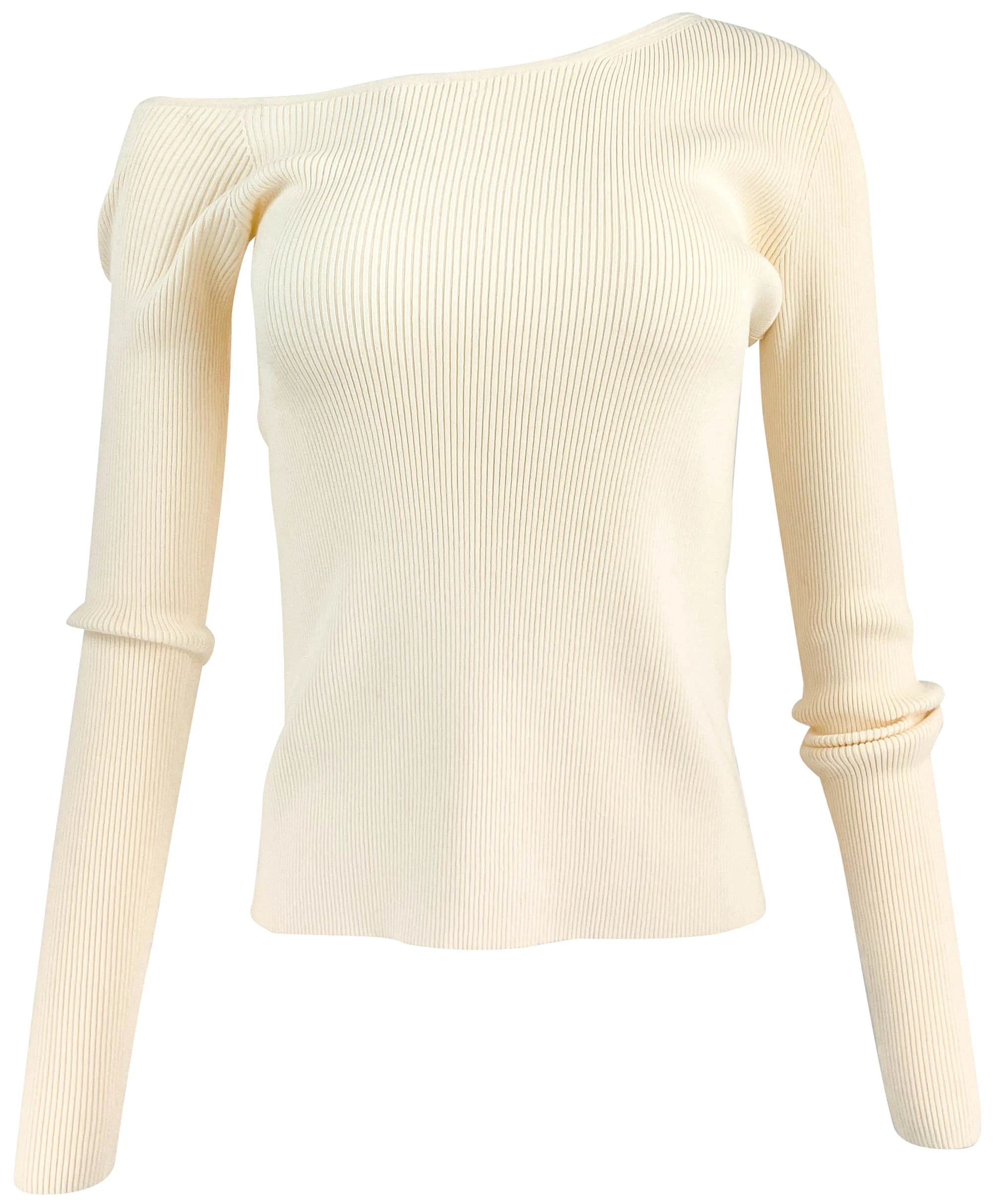 LaPointe Long Sleeve Top in Cream