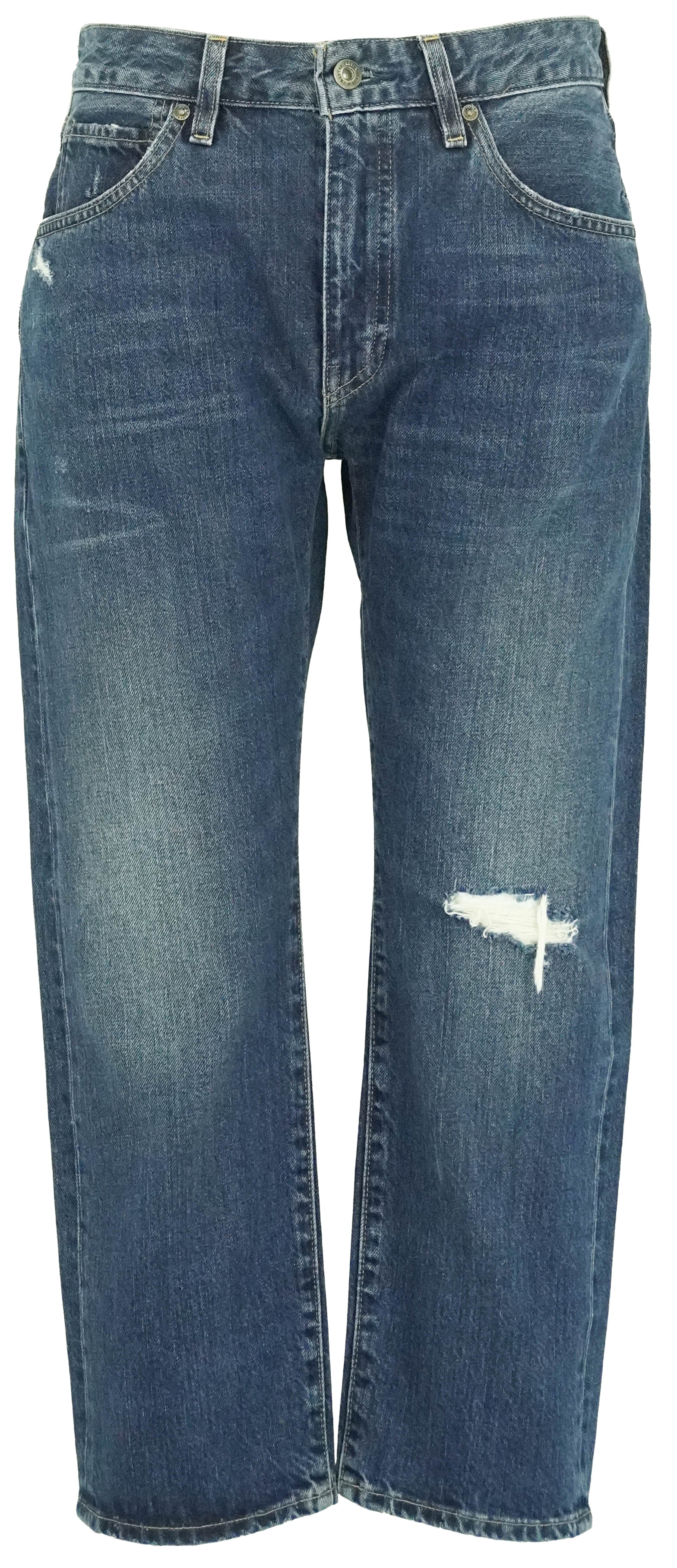 Levis Slim Crop Denim in Medium Blue