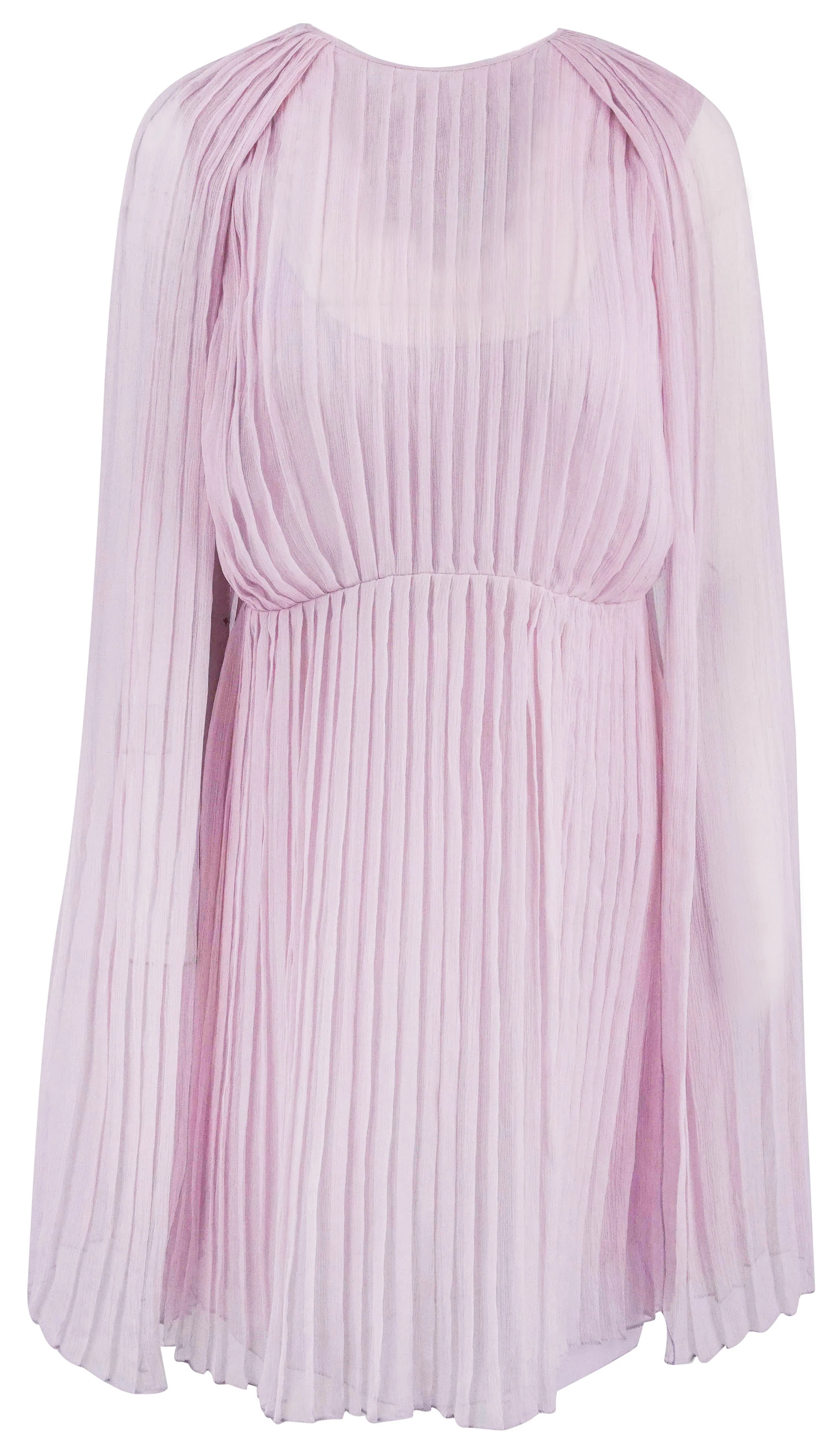 Luisa Beccaria Plisse Dress in Light Lilac