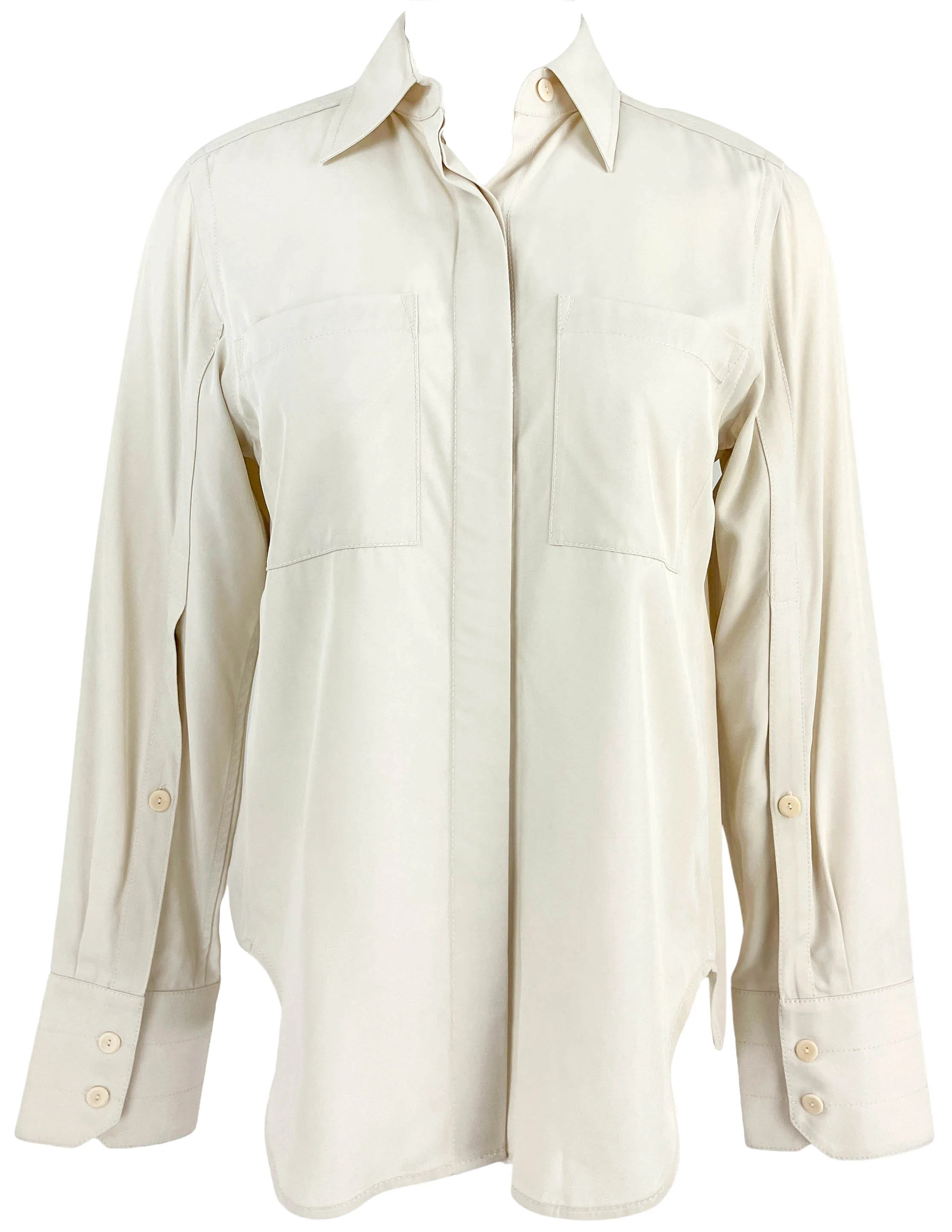 Maria McManus Button Front Blouse in Cream