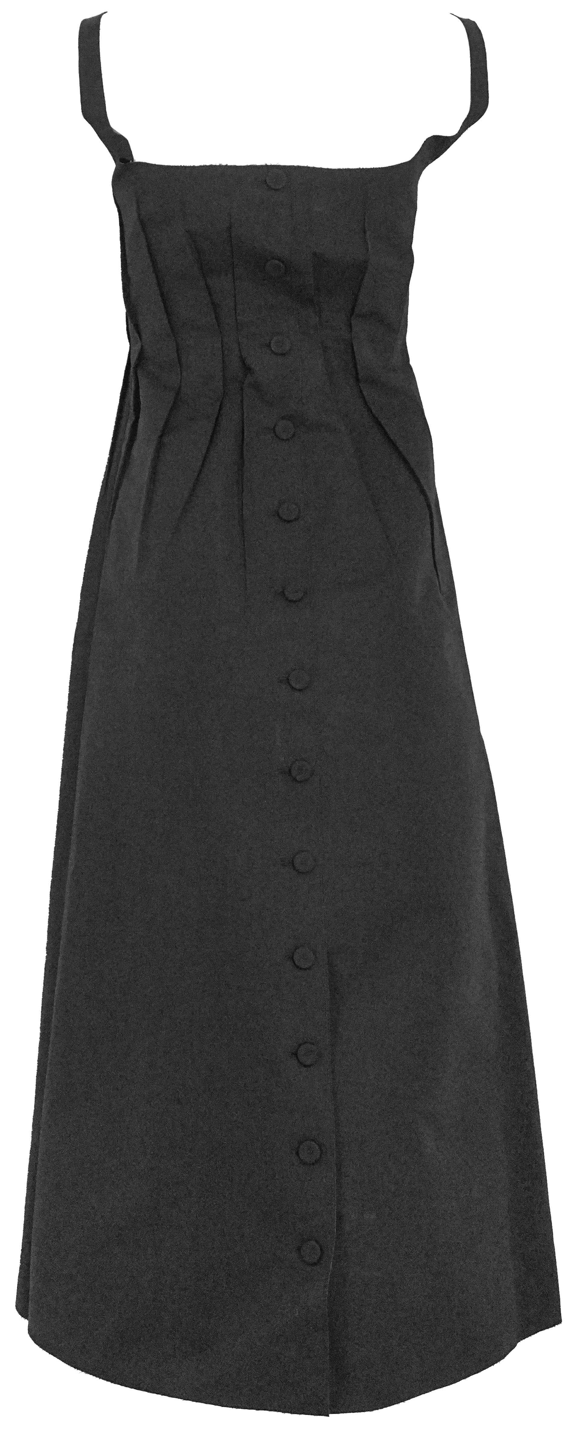 Marni Bonded Cotton Poplin Midi Dress in Black - Image 2