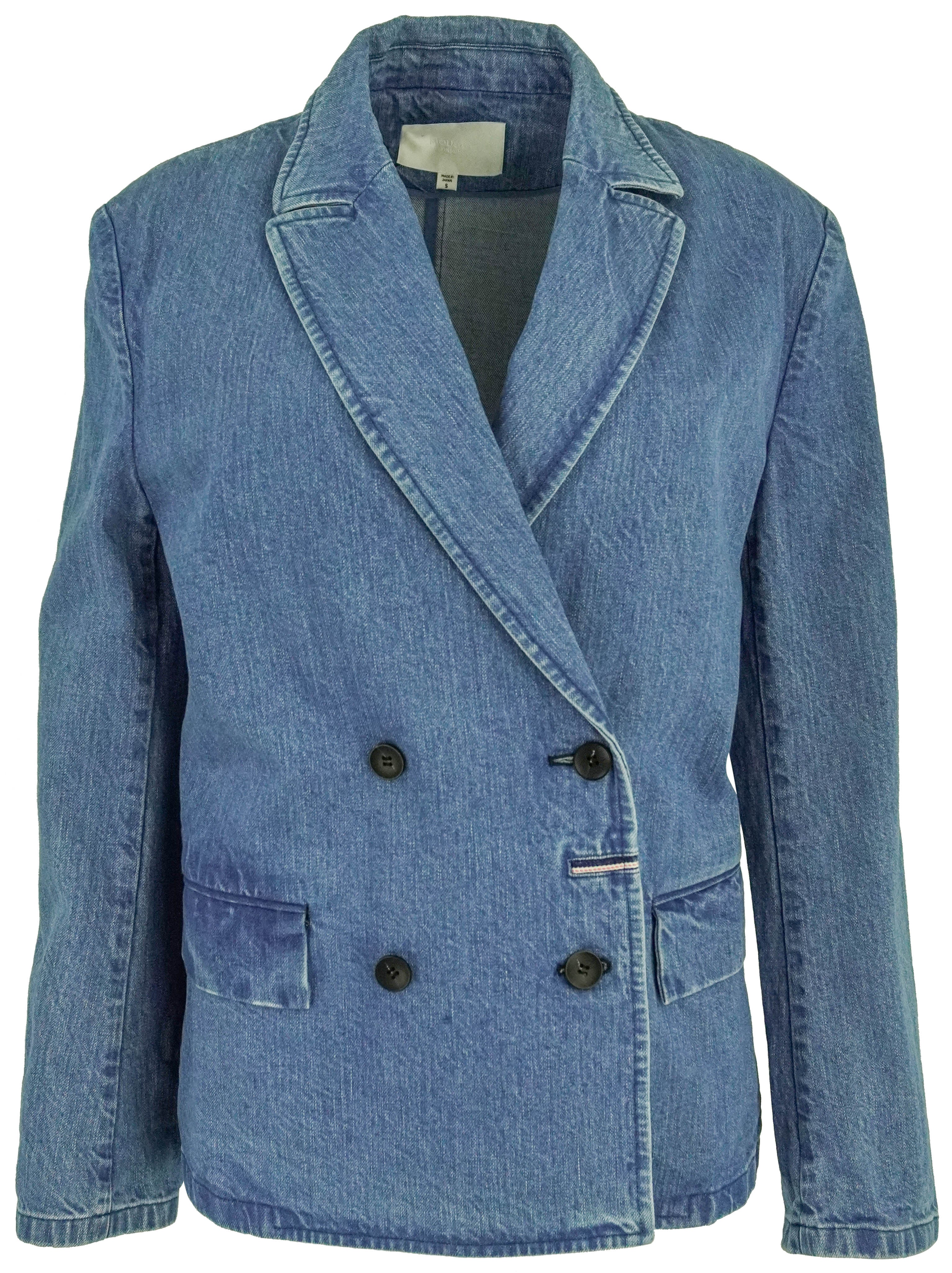 Moussy Vintage Denim Double Box Jacket in Blue