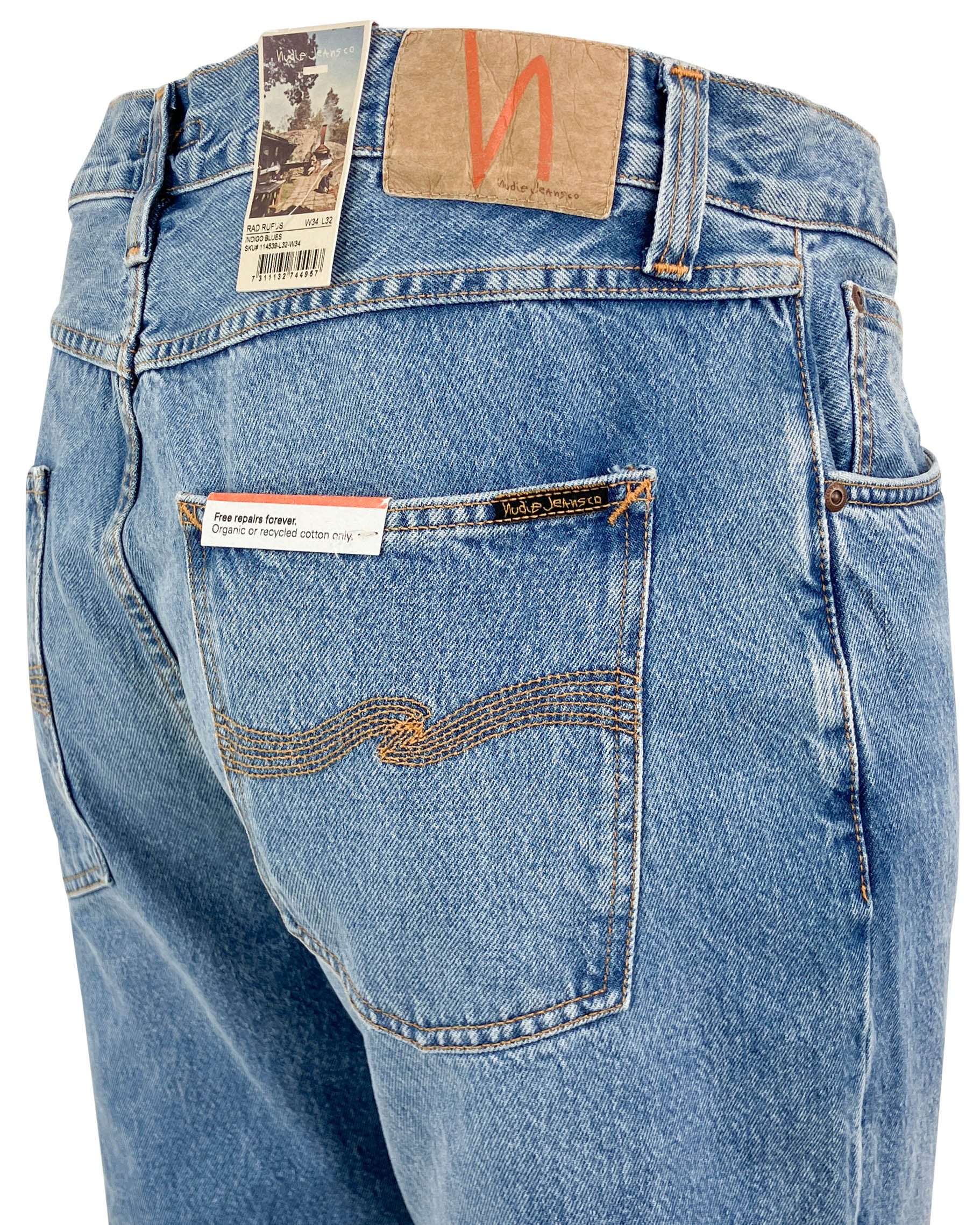 Nudie Jeans Co. Rad Rufus Jeans in Indigo Blues - Image 3