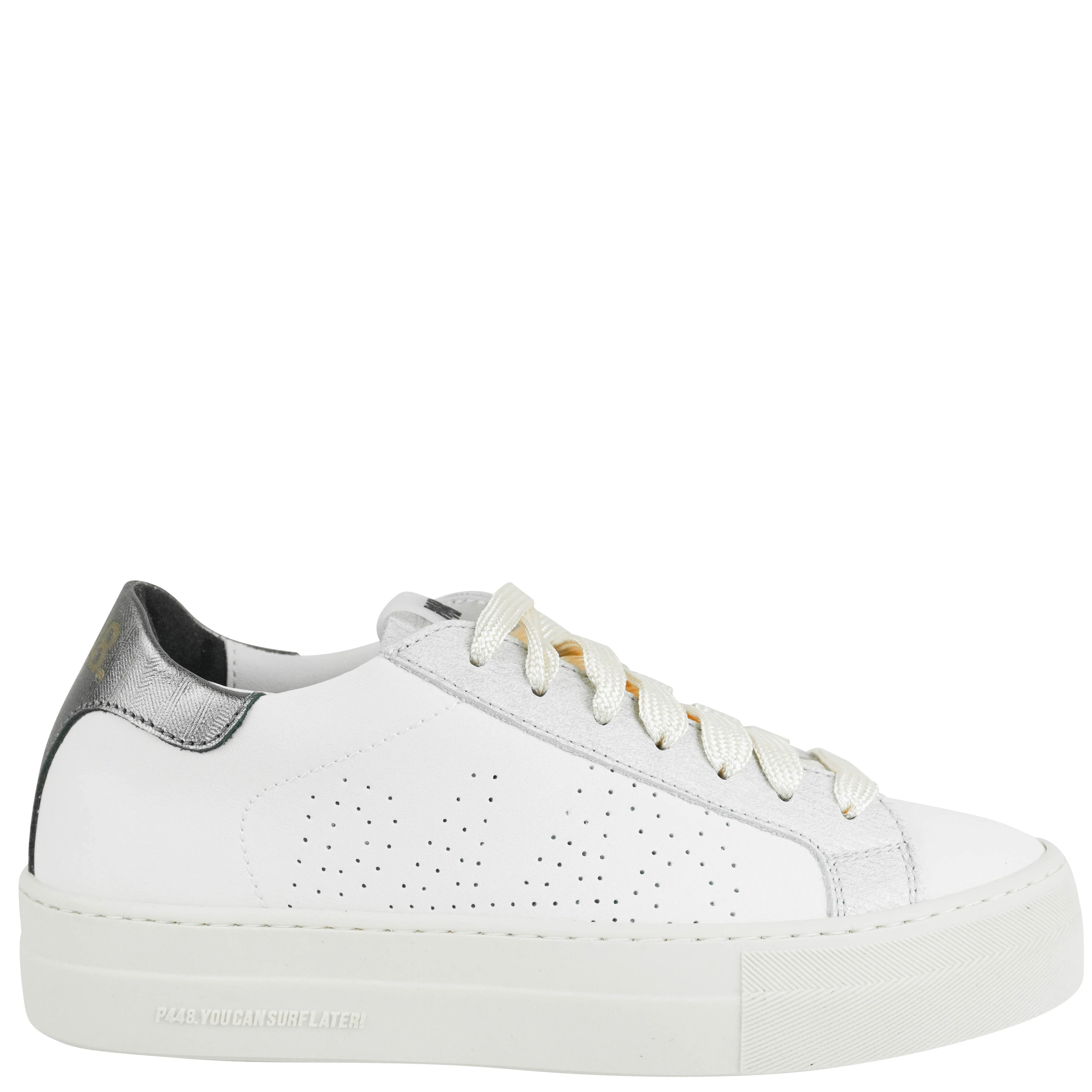 P448 Thea Low-Top Sneakers in Chalk
