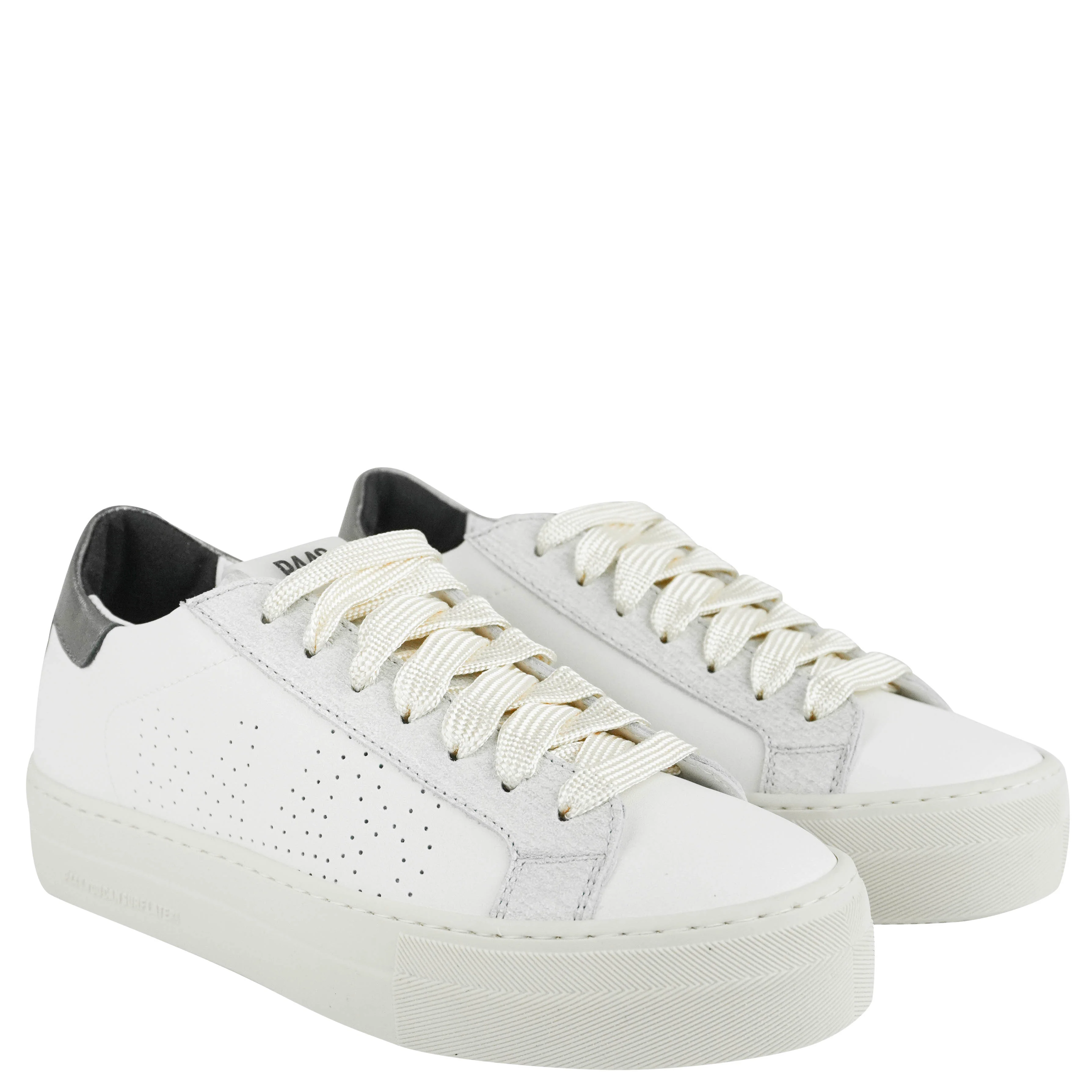 P448 Thea Low-Top Sneakers in Chalk - Image 3