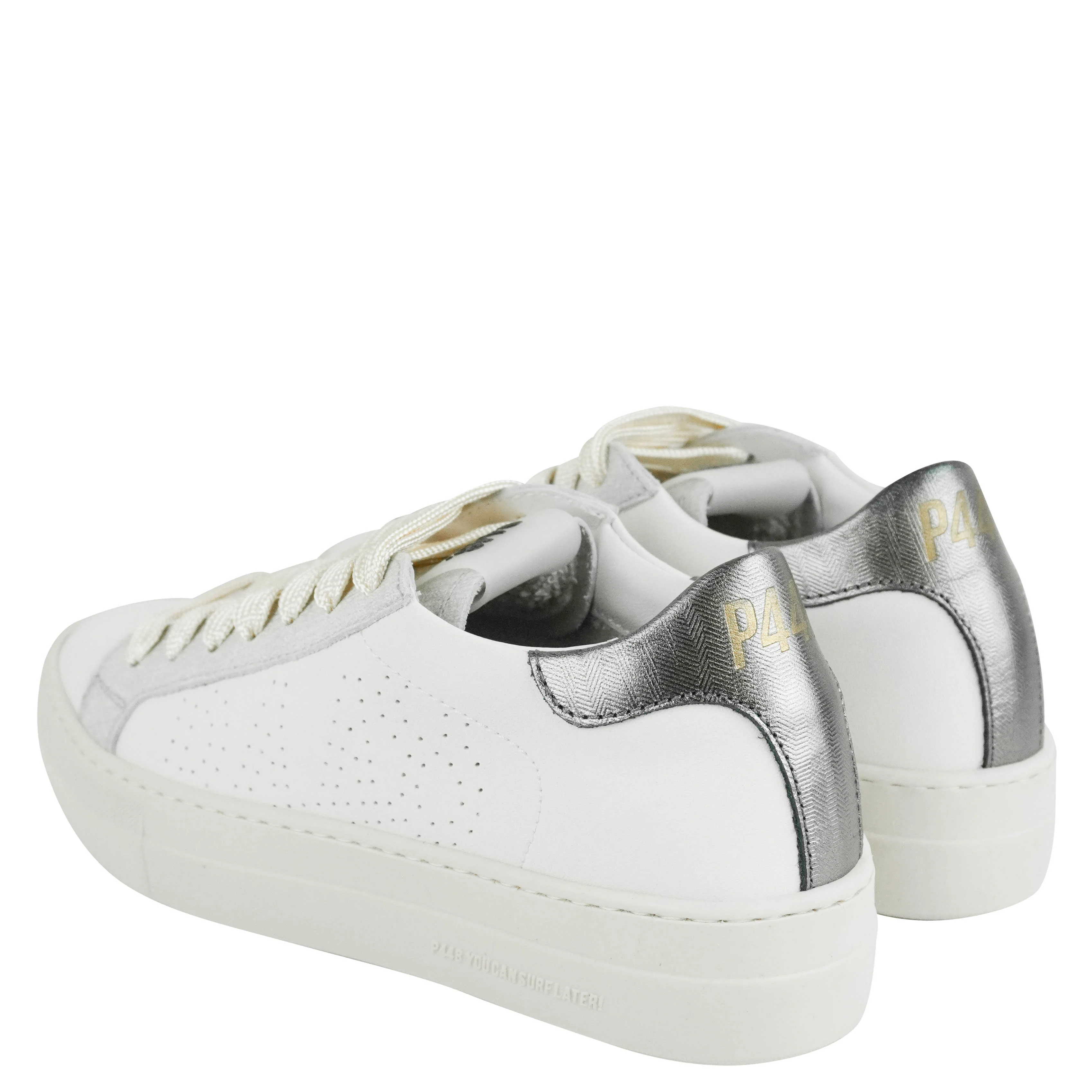 P448 Thea Low-Top Sneakers in Chalk - Image 4