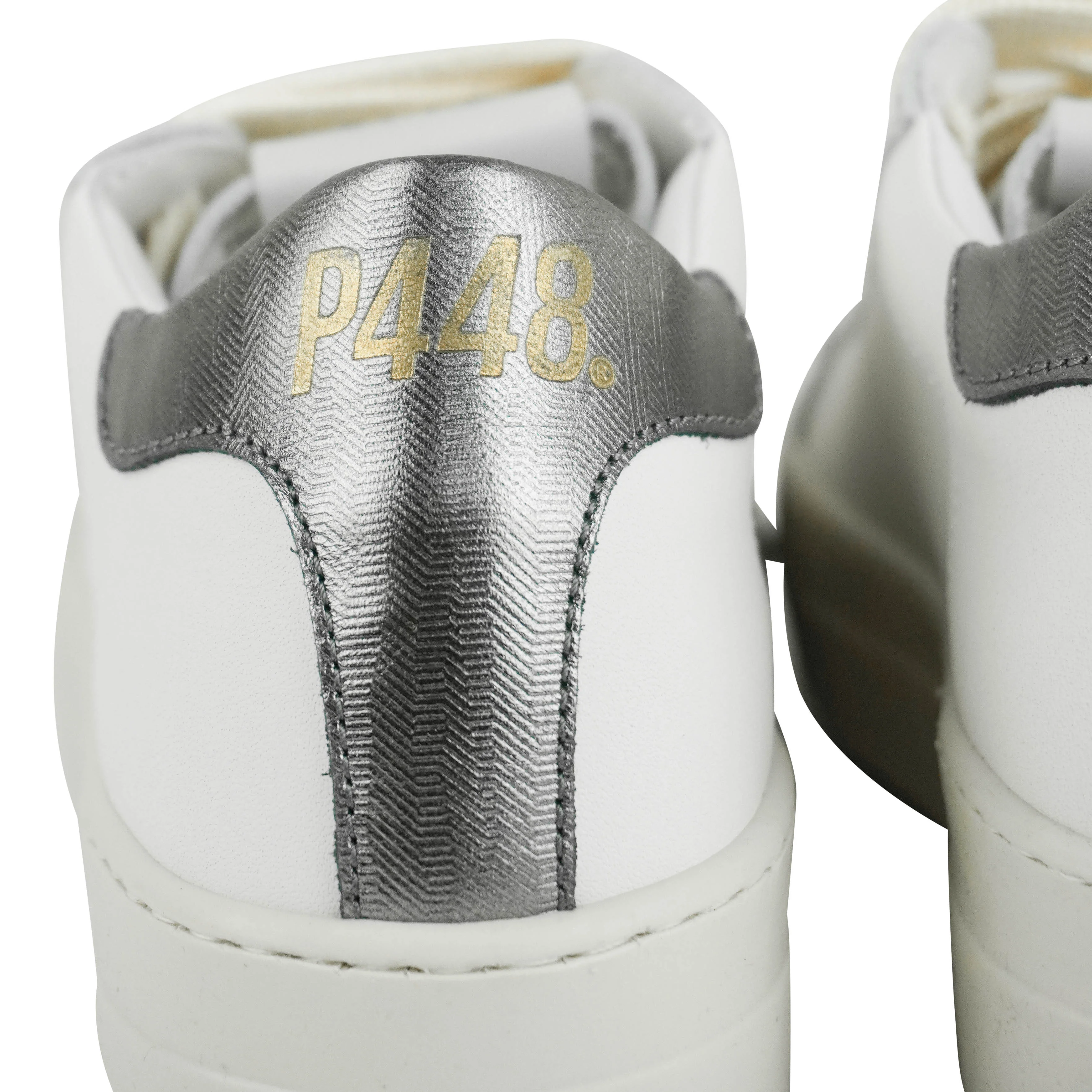 P448 Thea Low-Top Sneakers in Chalk - Image 6