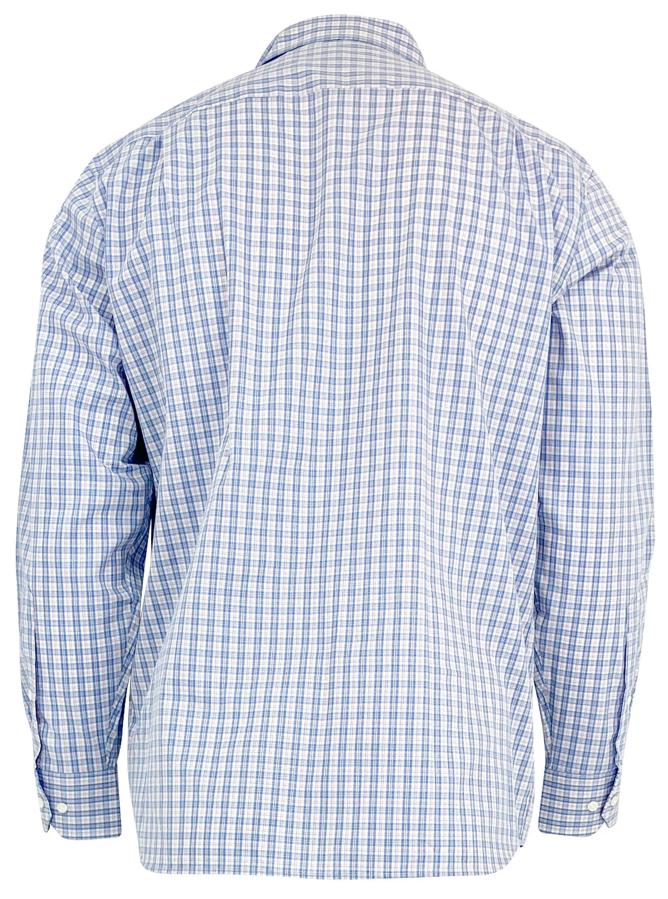 Peter Millar Button Front Shirt in Blue, White and Orange - Image 2
